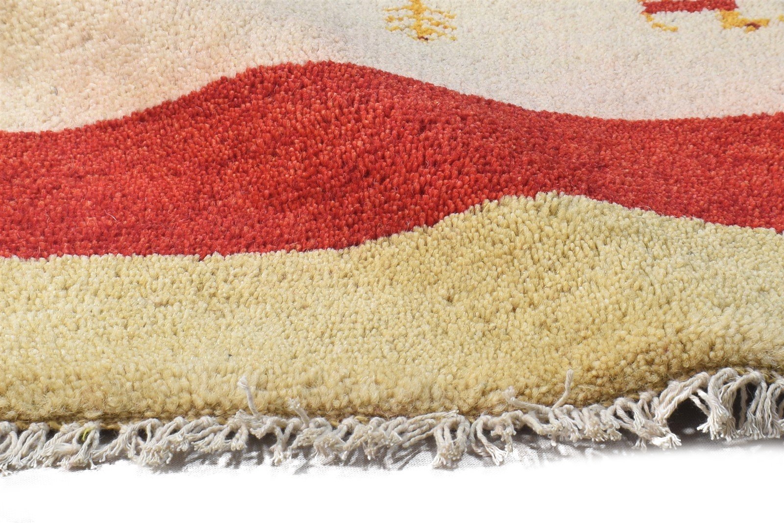Wool Multi Color Rug 1X2 Tribal Hand Knotted Gabbeh Southwestern Small Carpet