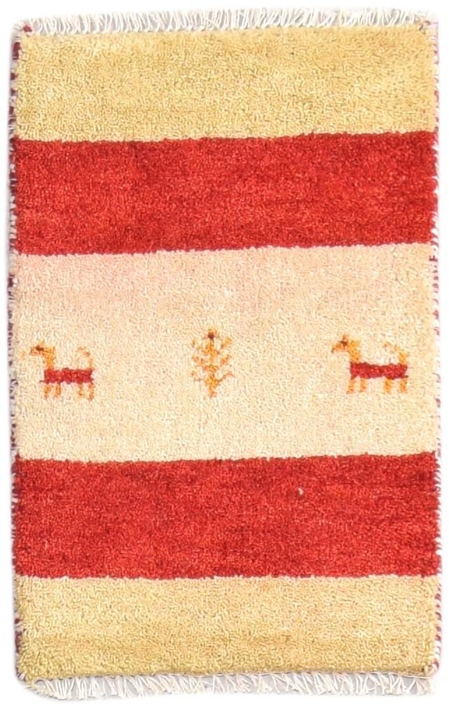 Wool Multi Color Rug 1X2 Tribal Hand Knotted Gabbeh Southwestern Small Carpet