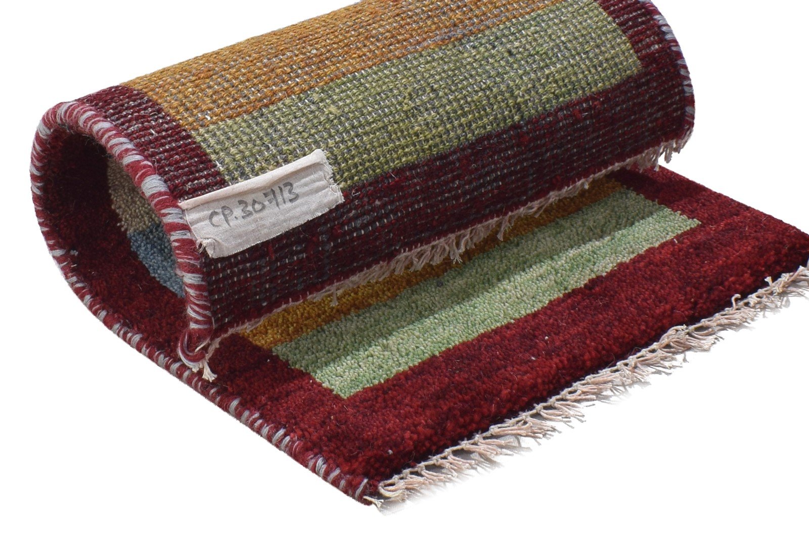 Hand Knotted Multi Color Wool Rug 1X2 Tribal Gabbeh Southwestern Small Carpet Area Rug
