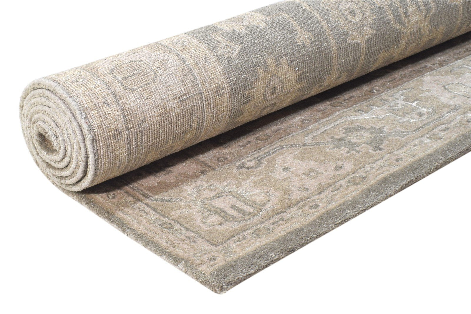 Wool Grey Rug 5' X 8' Persian Hand Knotted Kashan Oriental Room Size Carpet Area Rug