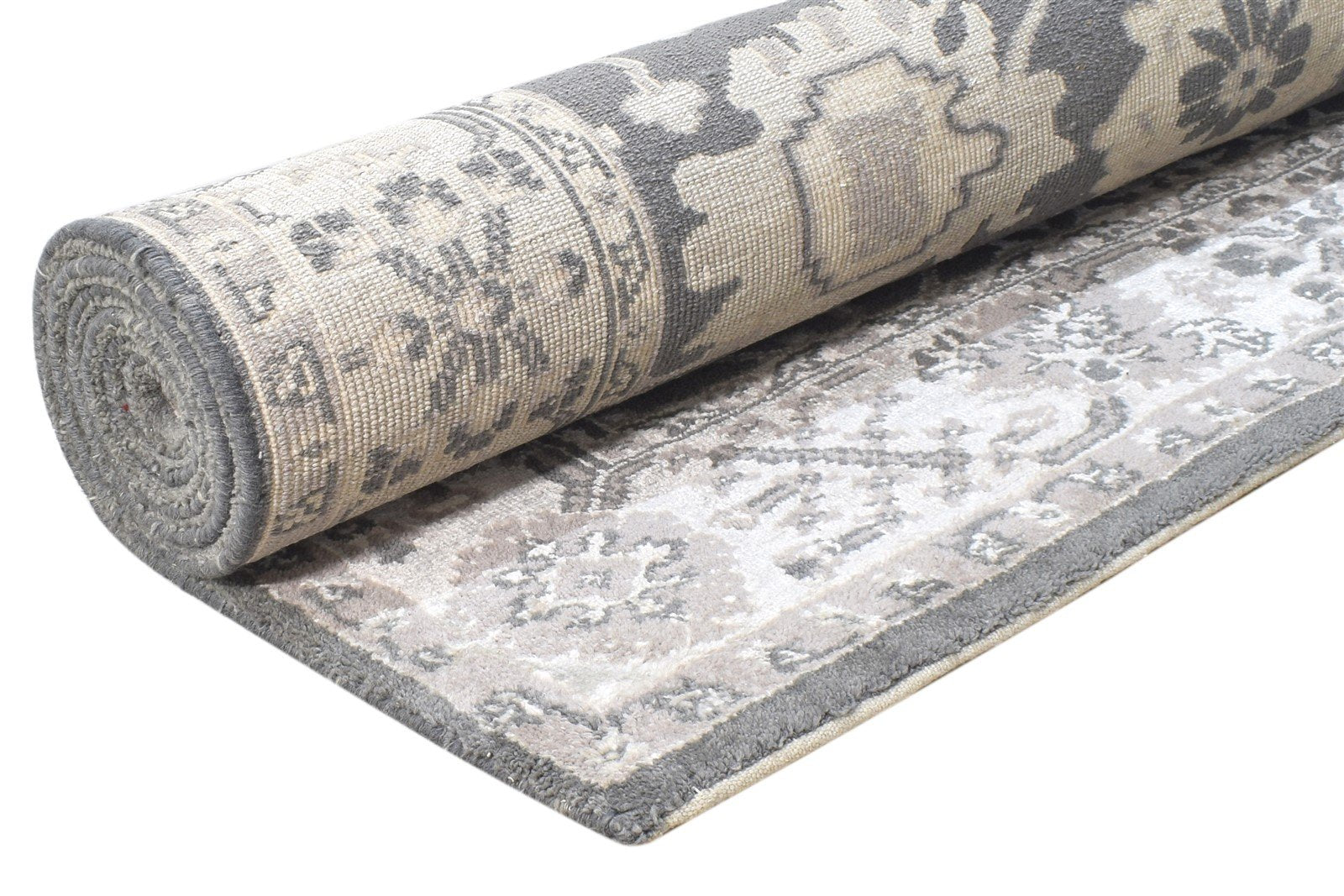 Wool Charcoal Rug 5' X 8' Persian Hand Knotted Oushak Oriental Room Size Carpet Area Rug