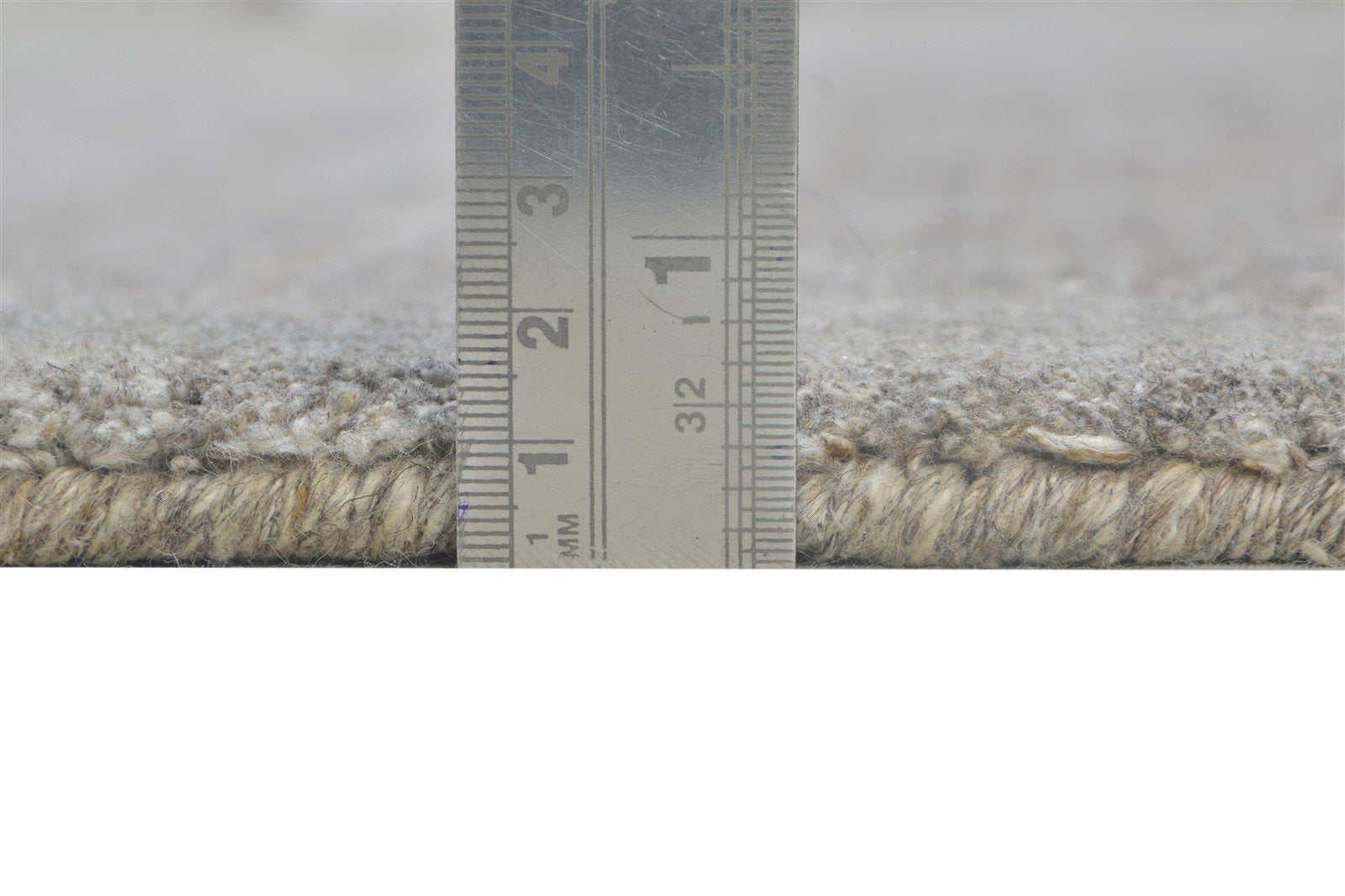 Wool / Silk Grey Rug 4X6 Modern Handloom Scandinavian Solid Room Size Carpet Area Rug