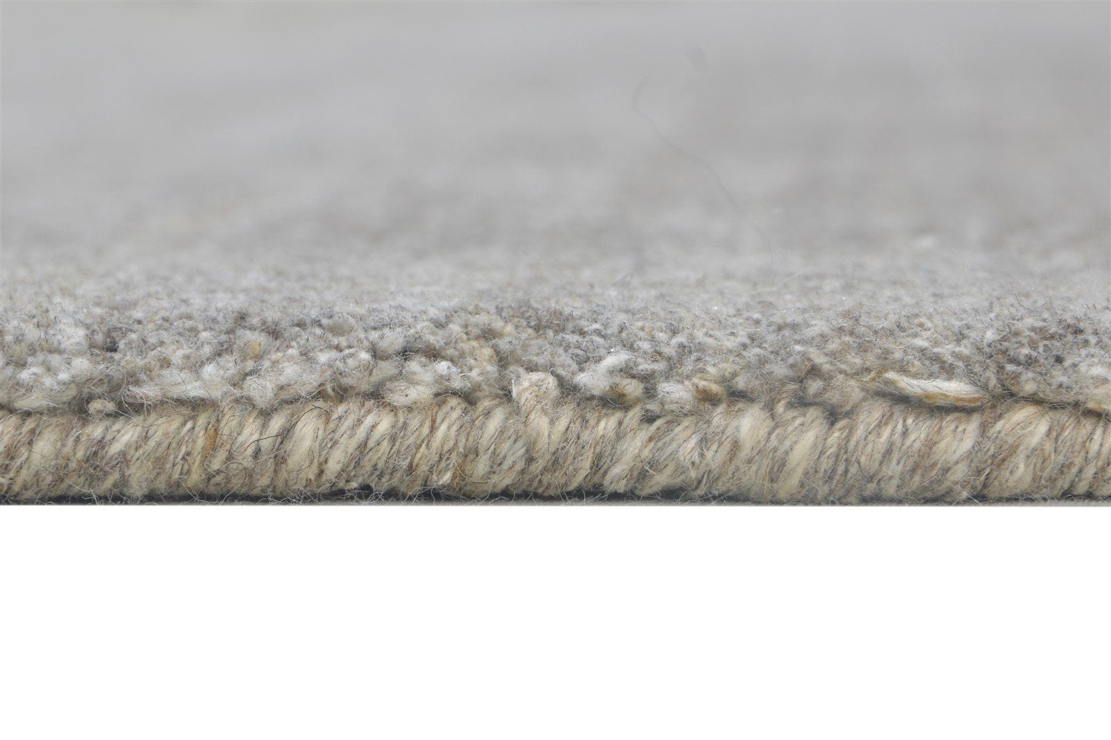 Wool / Silk Grey Rug 4X6 Modern Handloom Scandinavian Solid Room Size Carpet Area Rug