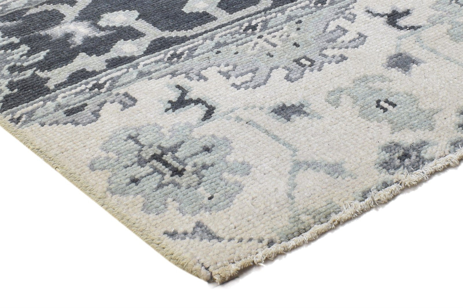 Sand Wool Rug 2' X 2' Persian Hand Knotted Oushak Oriental Small Carpet Area Rug