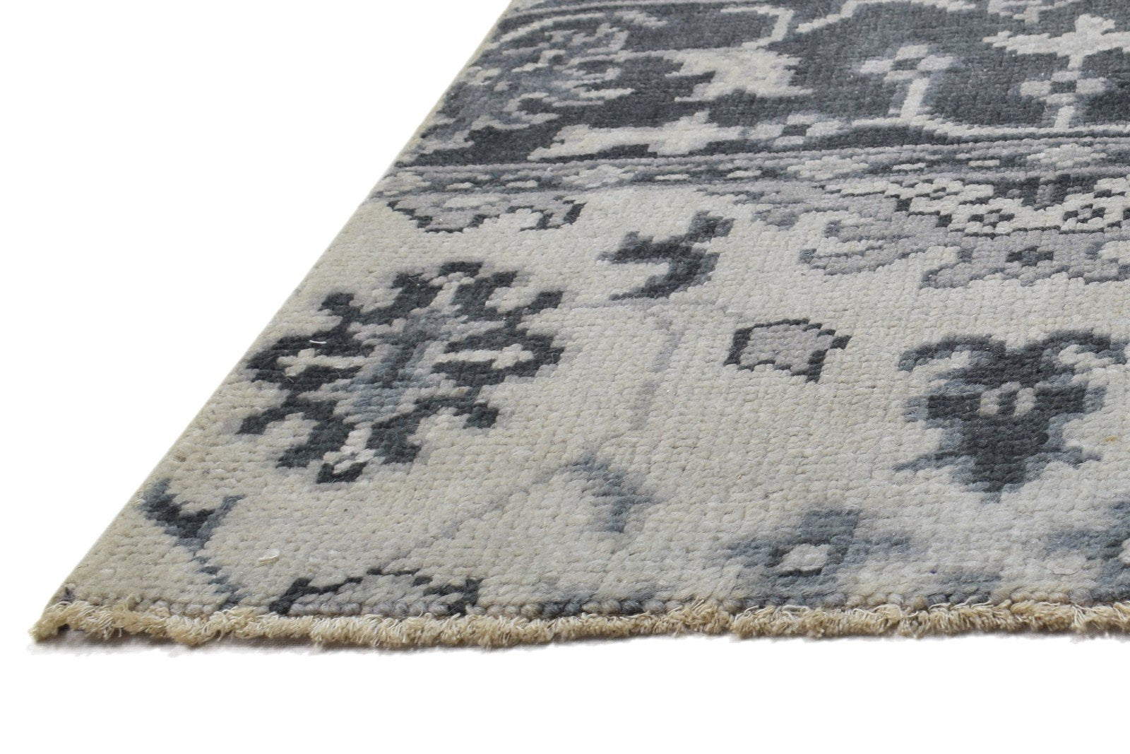 Wool Sand Rug 2' X 2' Persian Hand Knotted Oushak Oriental Small Carpet Area Rug