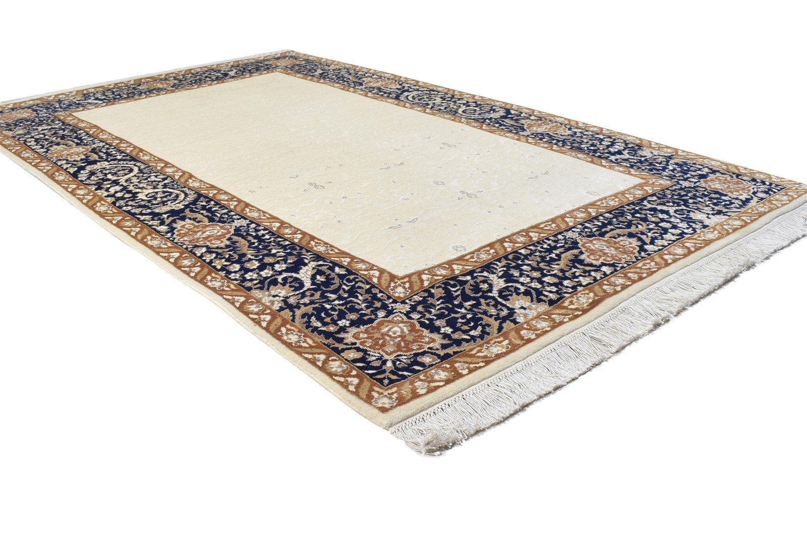 Hand Knotted Sand Wool Rug 4' X 6' Persian Oriental Oriental Room Size Carpet Area Rug