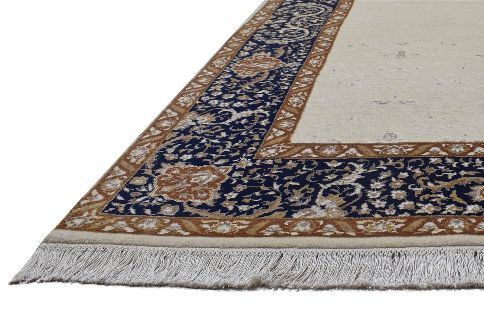 Hand Knotted Sand Wool Rug 4' X 6' Persian Oriental Oriental Room Size Carpet Area Rug