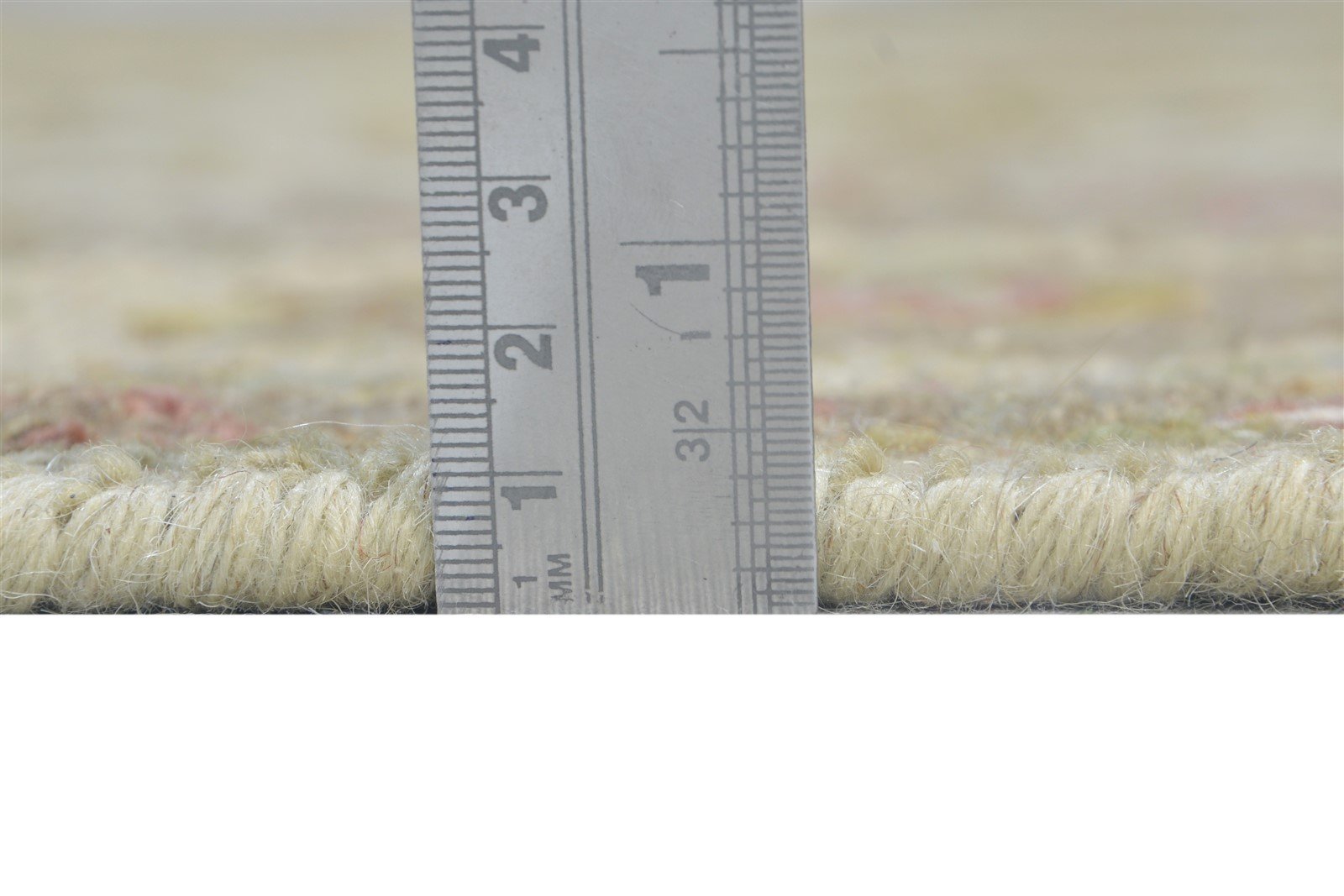 Beige Wool Rug 8' X 8' Persian Hand Knotted Kashan Oriental Large Carpet Area Rug