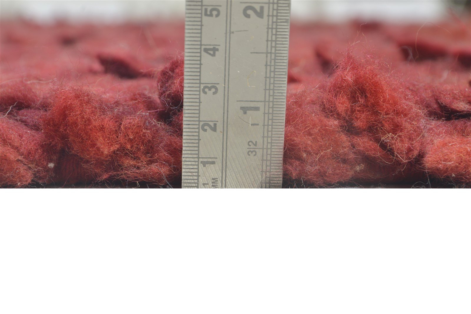 Hand Woven Red Wool Rug 7' X 9' Modern Bohemian Solid Large Carpet Area Rug