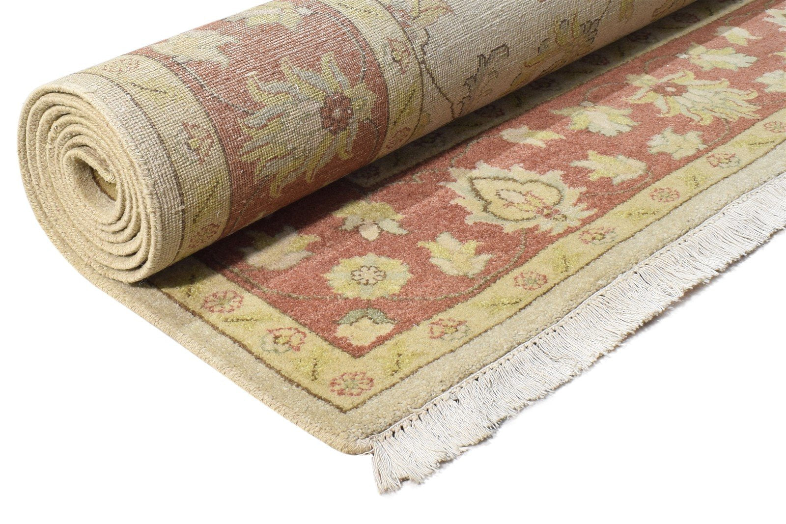 6' X 9' Rug Wool Cream Persian Hand Knotted Oushak Oriental Room Size Carpet Area Rug