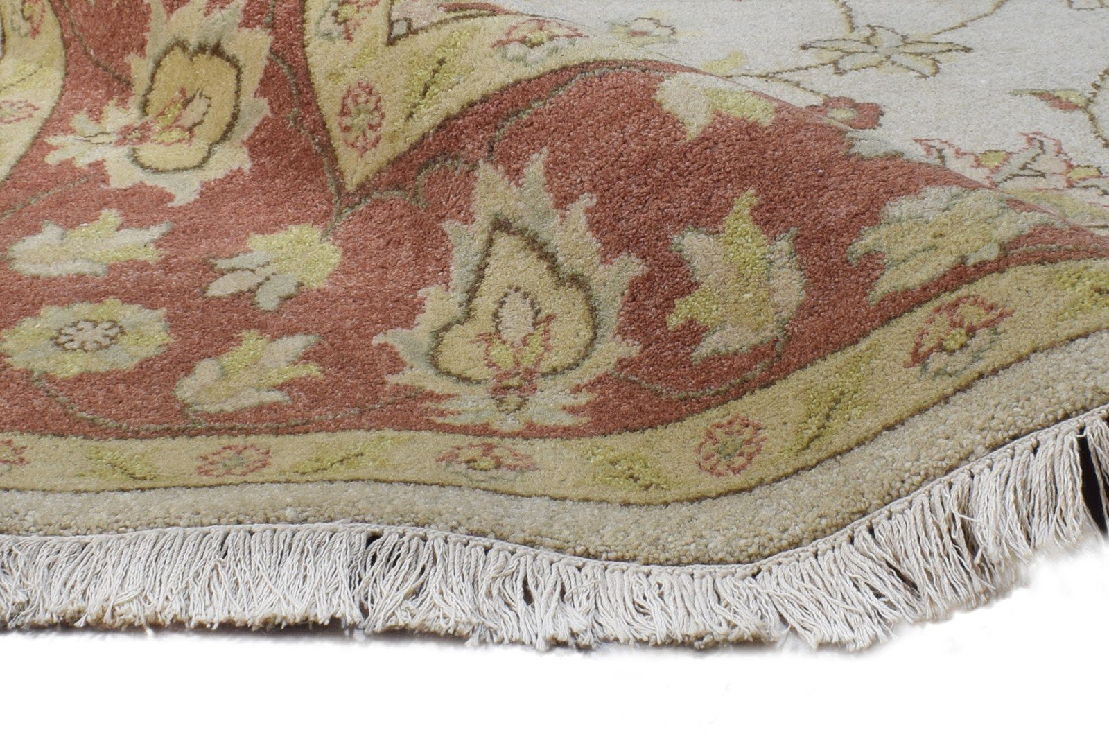 6' X 9' Rug Wool Cream Persian Hand Knotted Oushak Oriental Room Size Carpet Area Rug