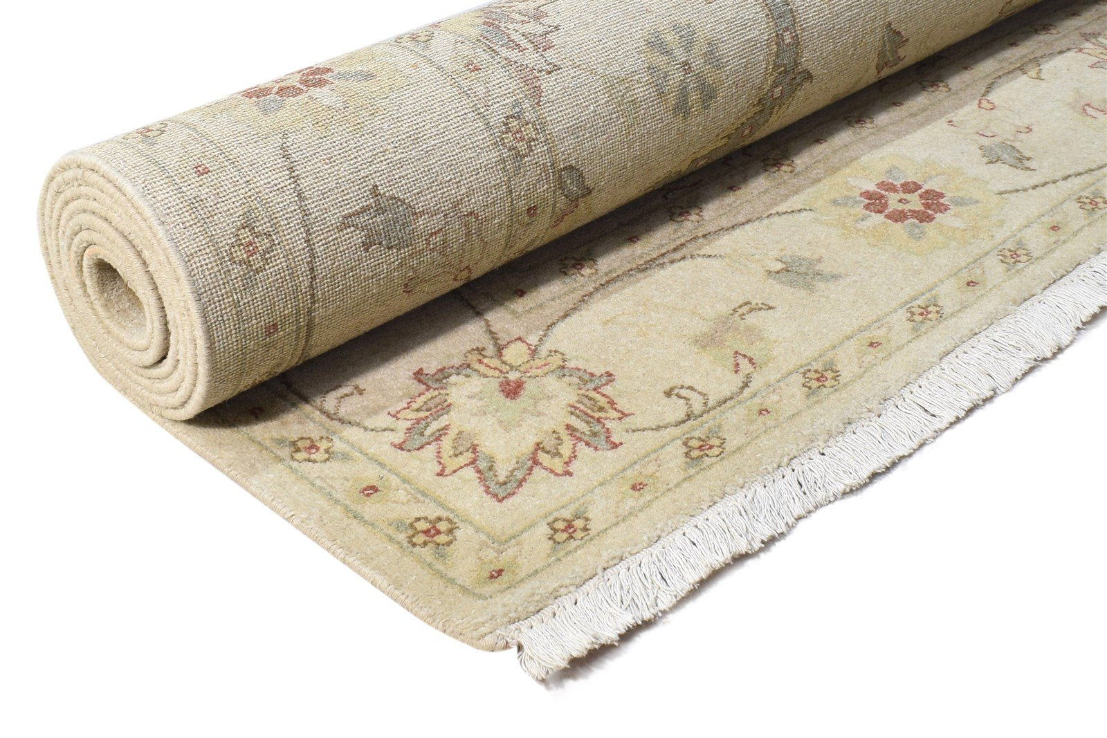 6' X 9' Rug Wool Beige Persian Hand Knotted Oushak Oriental Room Size Carpet Area Rug