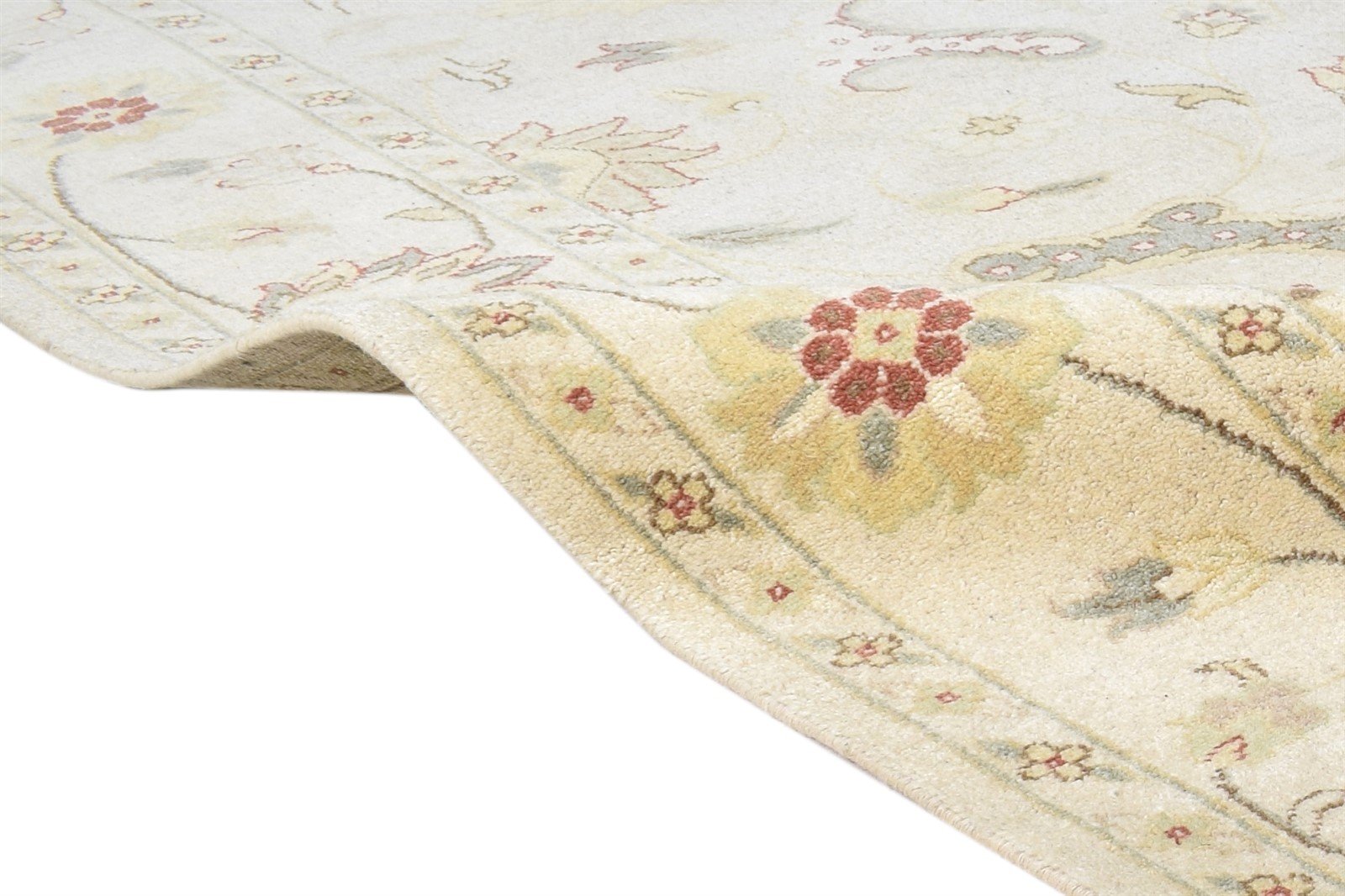 6' X 9' Rug Wool Beige Persian Hand Knotted Oushak Oriental Room Size Carpet Area Rug