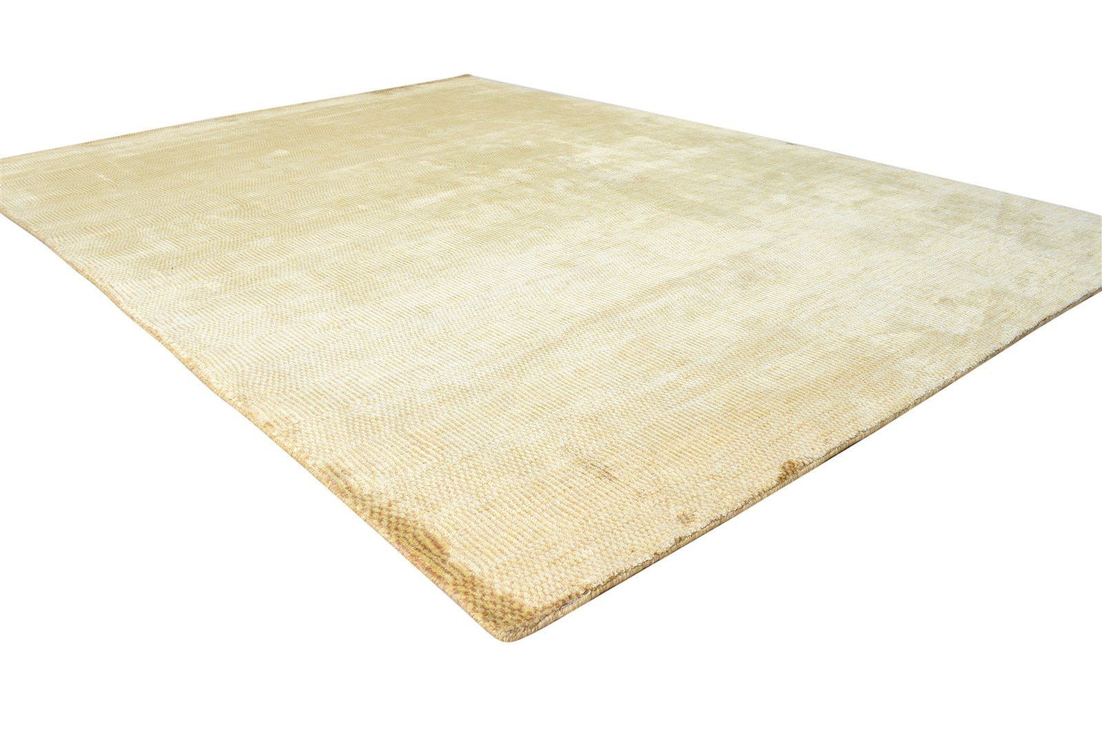 6X8 Rug Wool / Silk Brown Modern Handloom Scandinavian Solid Room Size Carpet Area Rug