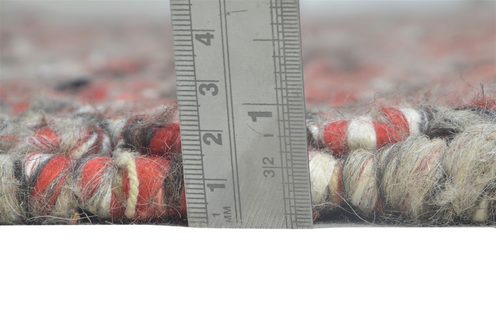 Red Wool Rug 5' X 7' Modern Hand Woven Bohemian Solid Room Size Carpet Area Rug