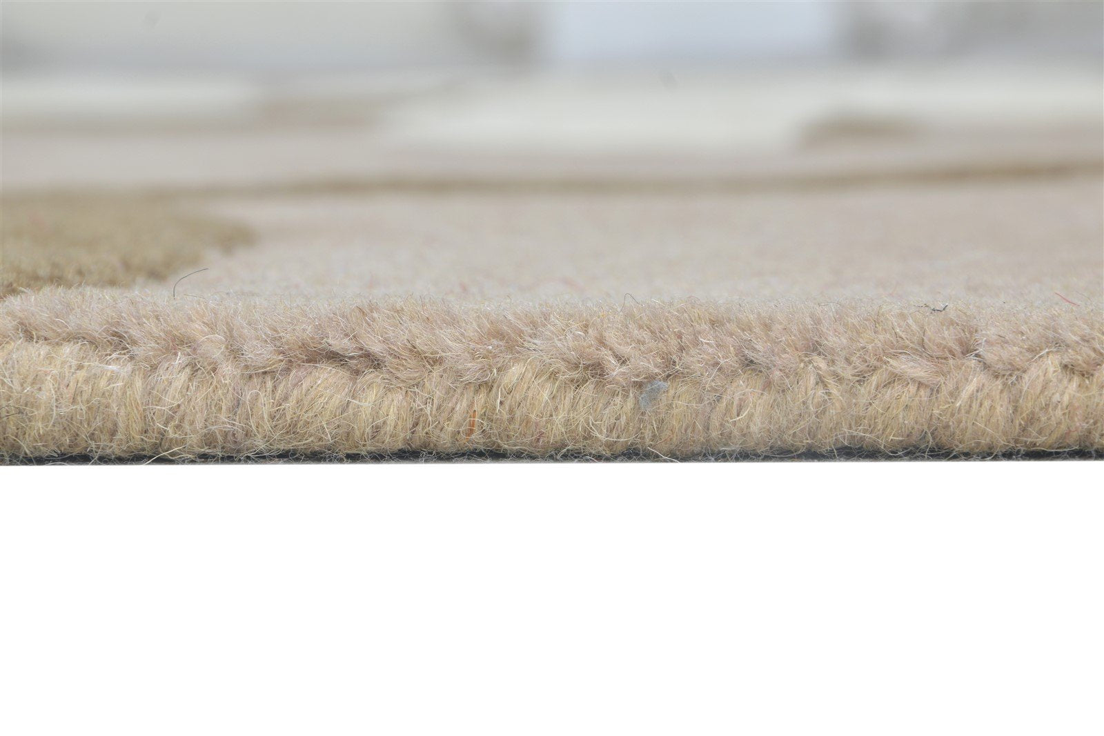 5' X 7' Rug Wool Beige Modern Hand Tufted French Floral Room Size Carpet Area Rug