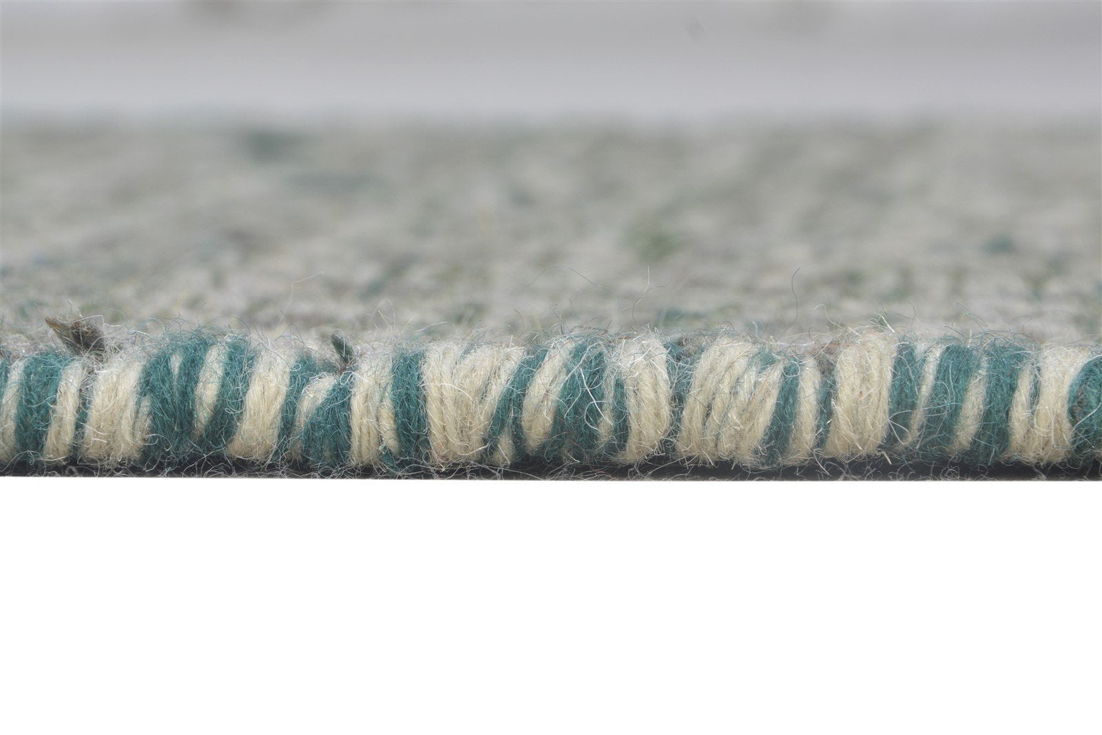 Dhurrie Grey Wool Rug 2' X 3' Modern Scandinavian Nordic Small Carpet Area Rug