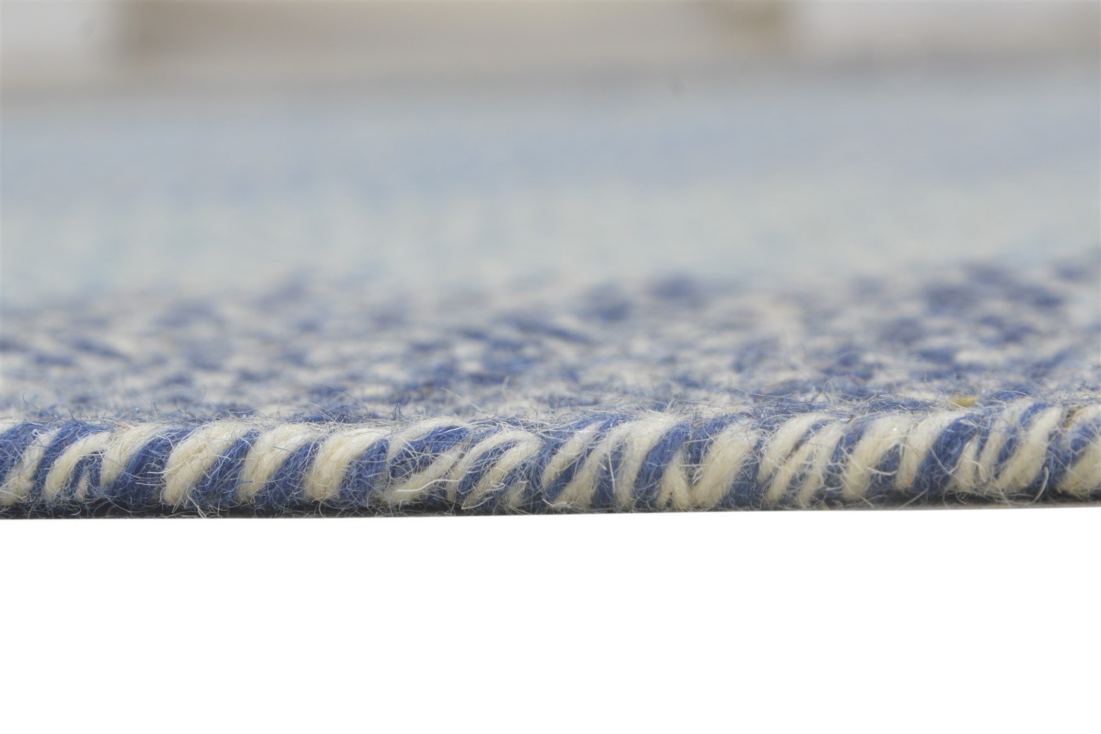 Dhurrie Grey Wool Rug 5' X 8' Modern Shibori Ombre Room Size Carpet Area Rug