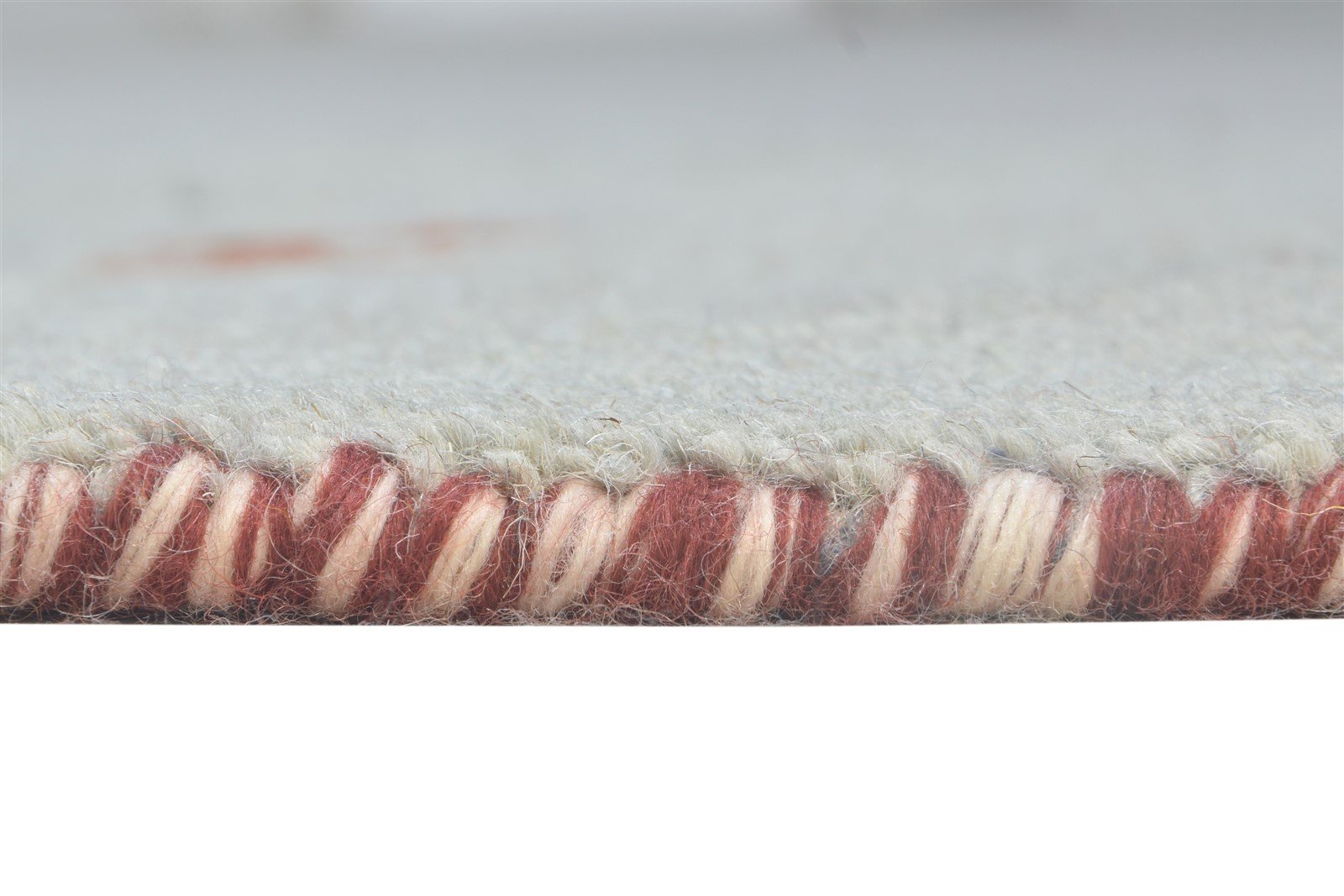 Hand Knotted Grey Wool Rug 2' X 3' Southwestern American Tribal Small Carpet Area Rug