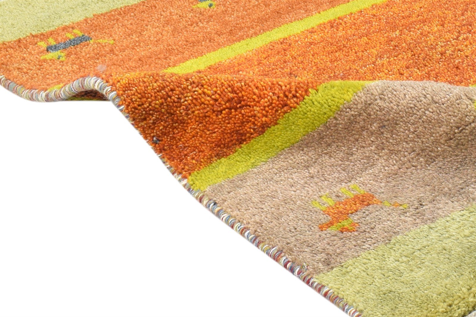 2' X 3' Rug Wool Green Southwestern Hand Knotted American Tribal Small Carpet Area Rug