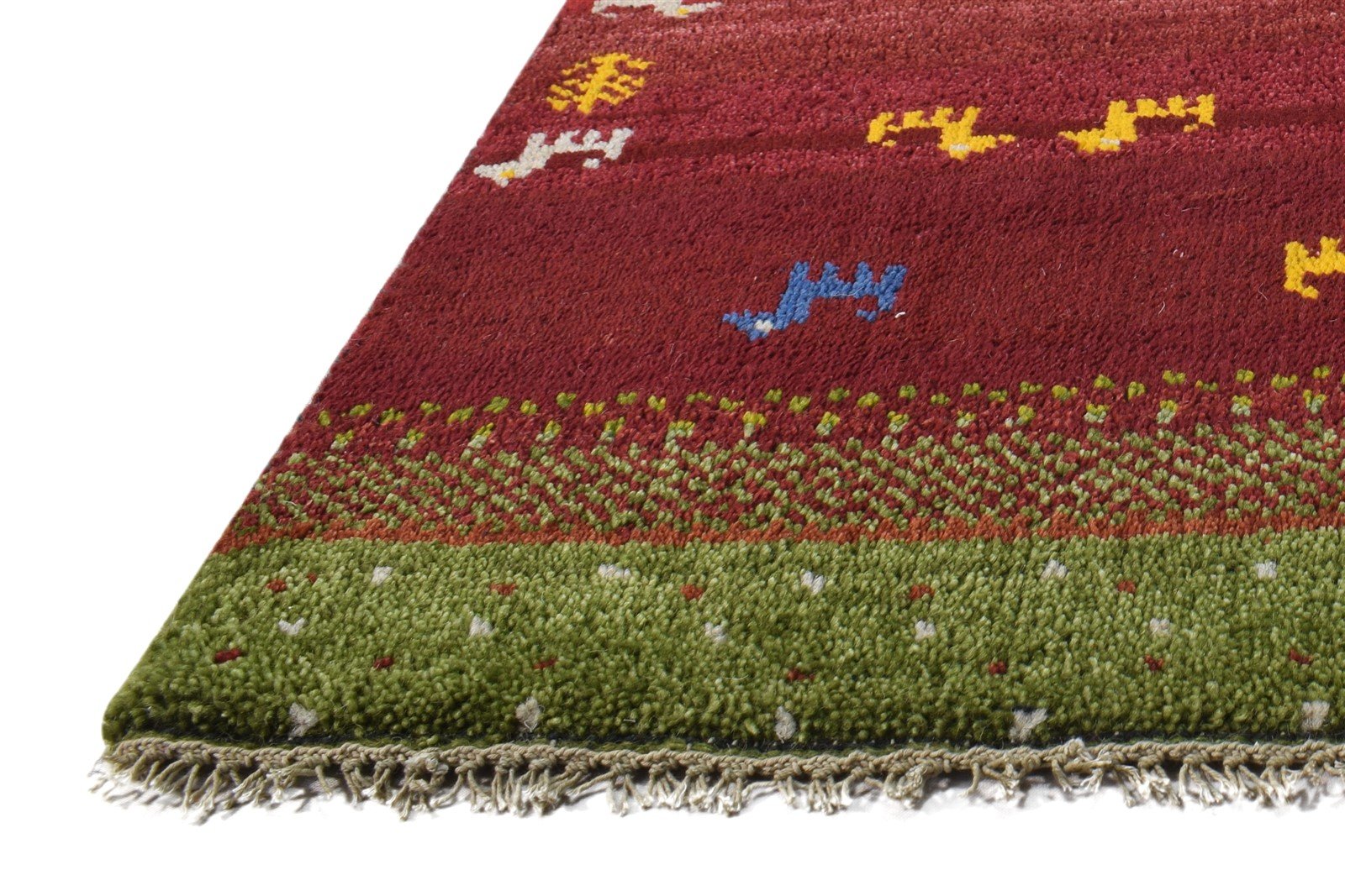 Wool Red Rug 2' X 3' Southwestern Hand Knotted American Tribal Small Carpet Area Rug