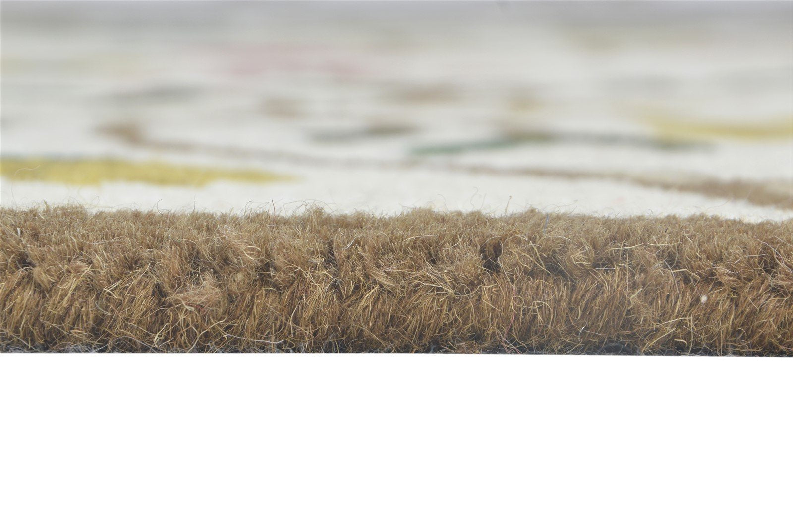 Cream Wool Rug 4' X 6' Modern Hand Tufted French Floral Room Size Carpet Area Rug
