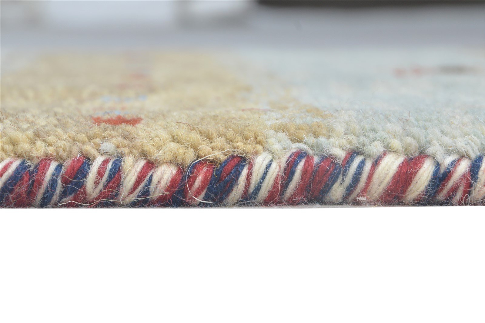 Hand Knotted Grey Wool Rug 2' X 3' Southwestern American Tribal Small Carpet Area Rug