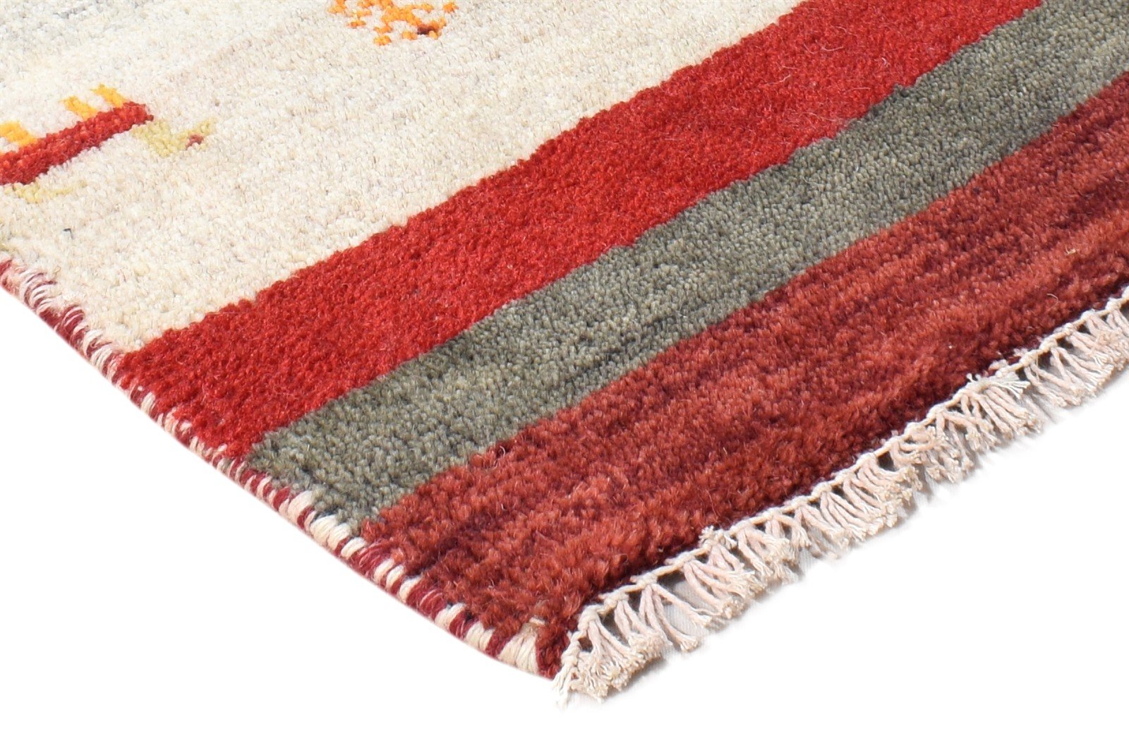 Wool Red Rug 1' X 2' Southwestern Hand Knotted American Tribal Small Carpet Area Rug