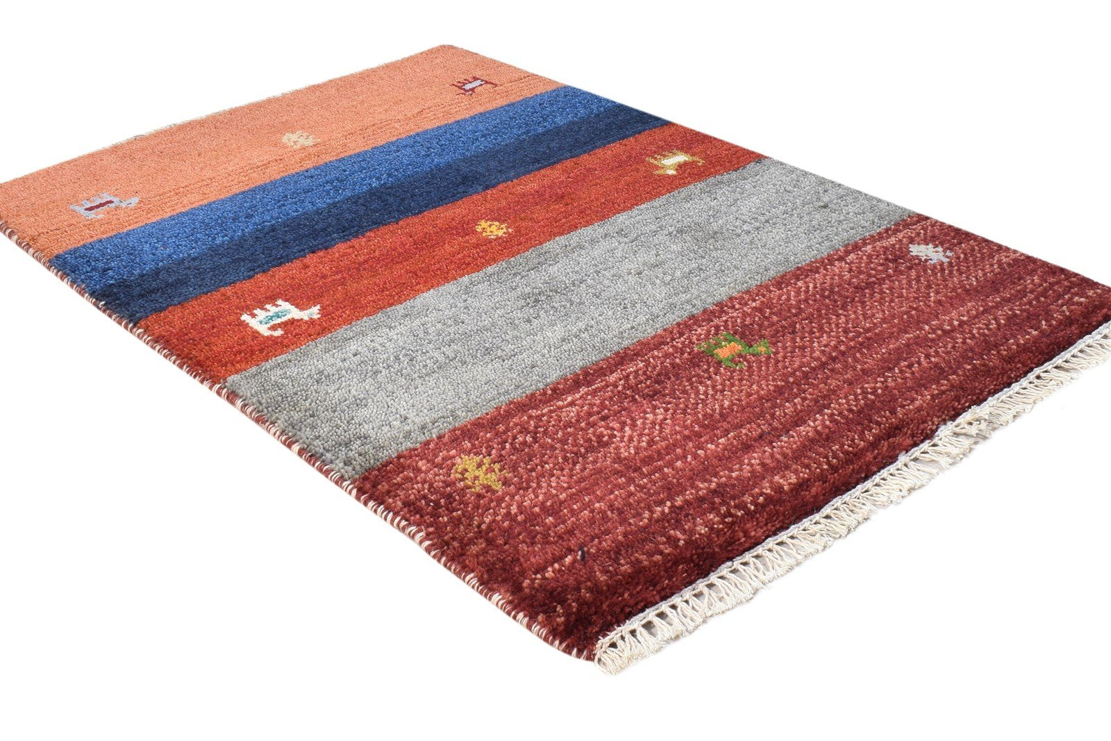 2' X 3' Rug Wool Wine Southwestern Hand Knotted American Tribal Small Carpet Area Rug