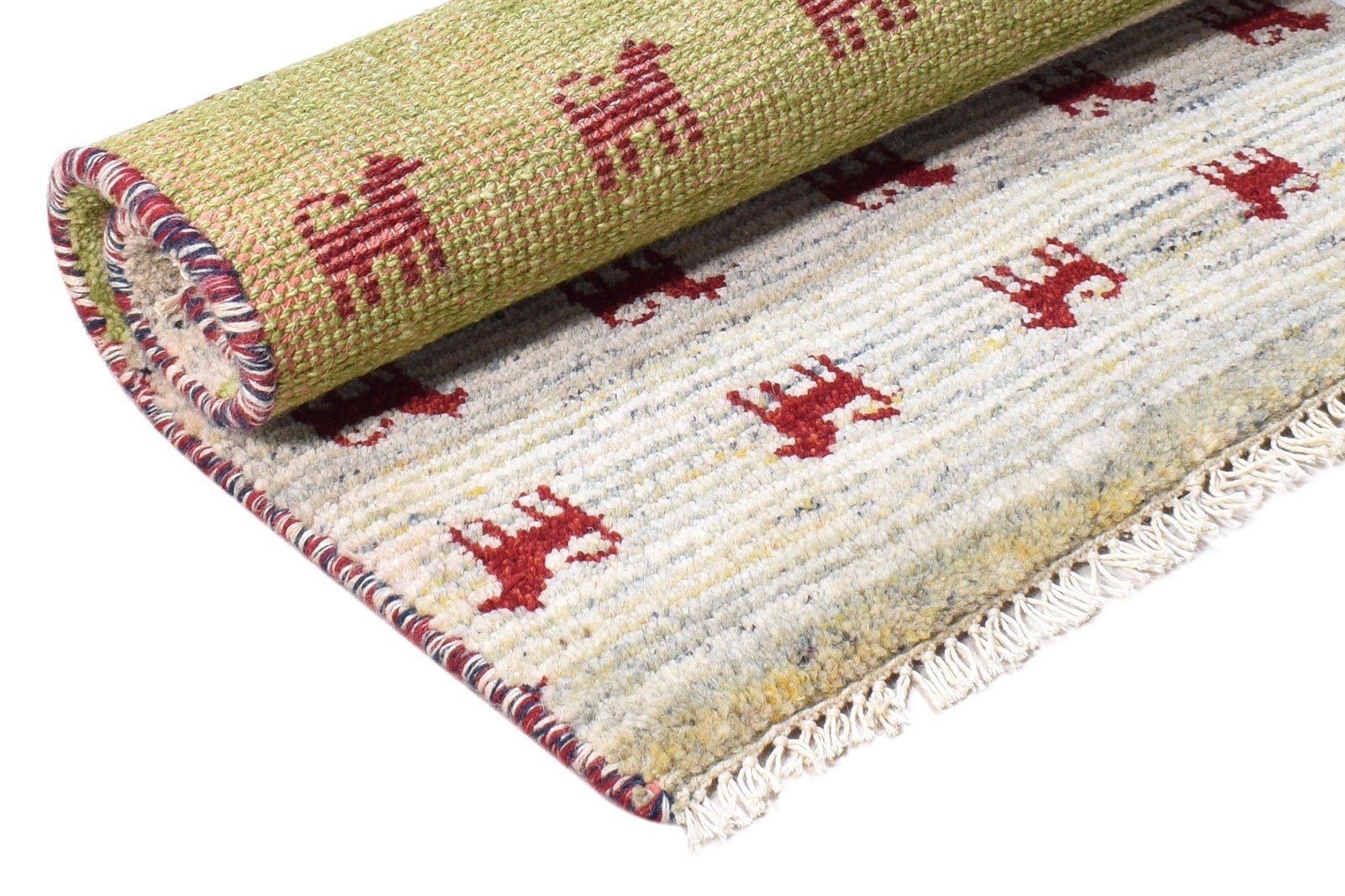 Sage Wool Rug 2' X 3' Southwestern Hand Knotted American Tribal Small Carpet Area Rug
