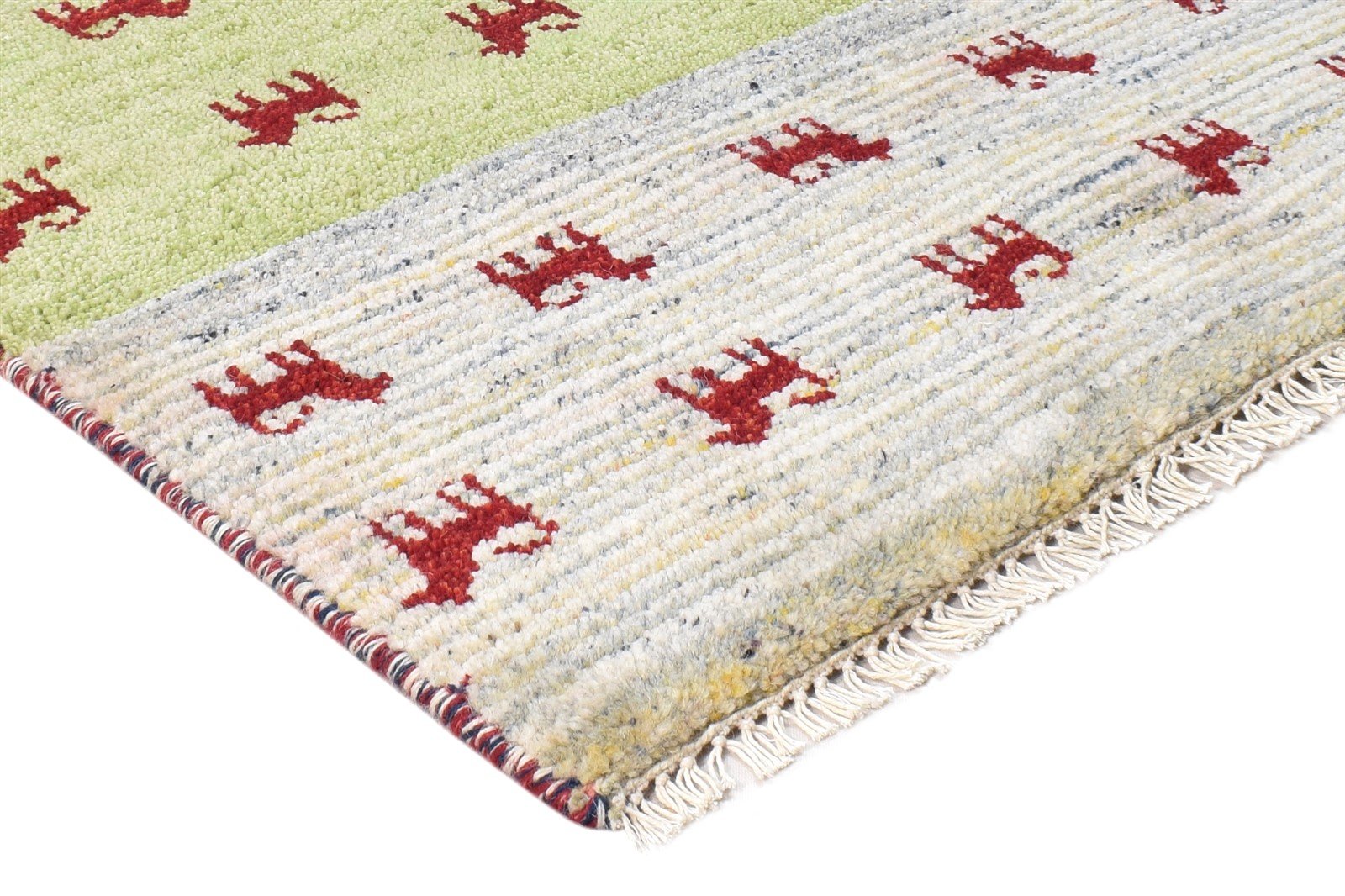 Sage Wool Rug 2' X 3' Southwestern Hand Knotted American Tribal Small Carpet Area Rug