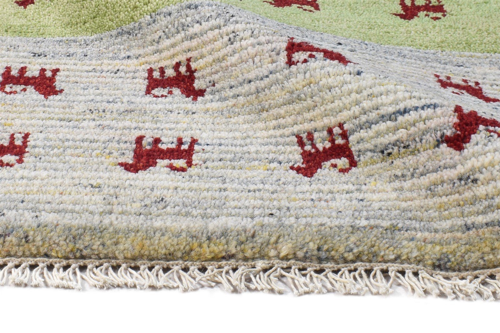 Sage Wool Rug 2' X 3' Southwestern Hand Knotted American Tribal Small Carpet Area Rug