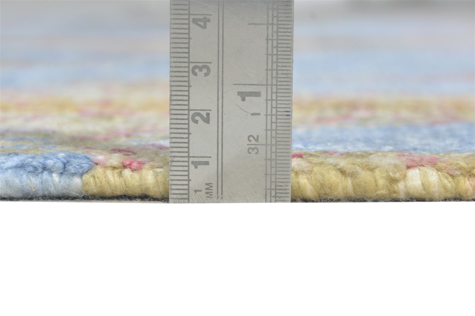 Hand Knotted Light Blue Silk Rug 6' X 9' Modern European Ikat Room Size Carpet Area Rug