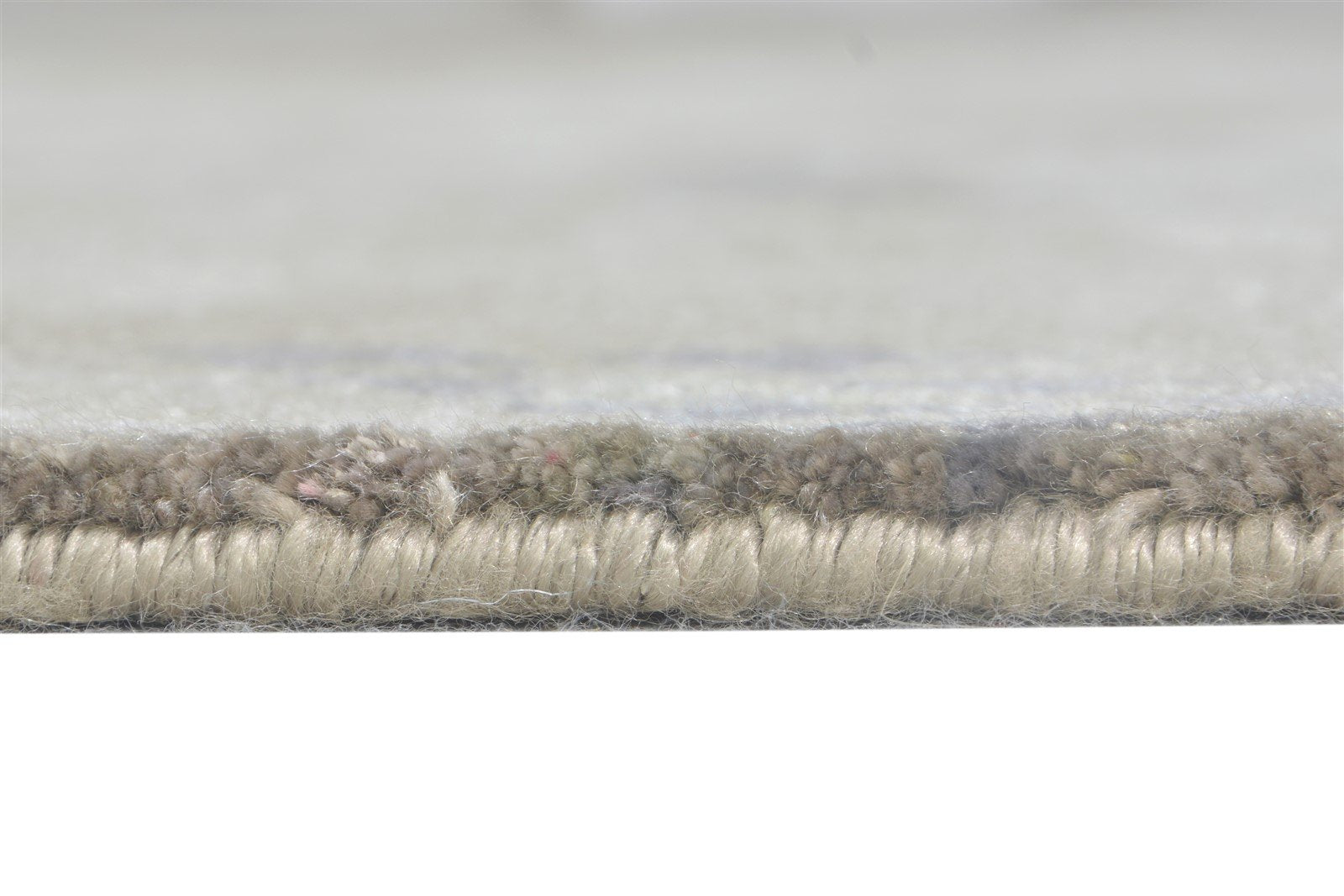 Grey Silk Rug 6' X 8' Modern Hand Knotted American Abstract Room Size Carpet Area Rug