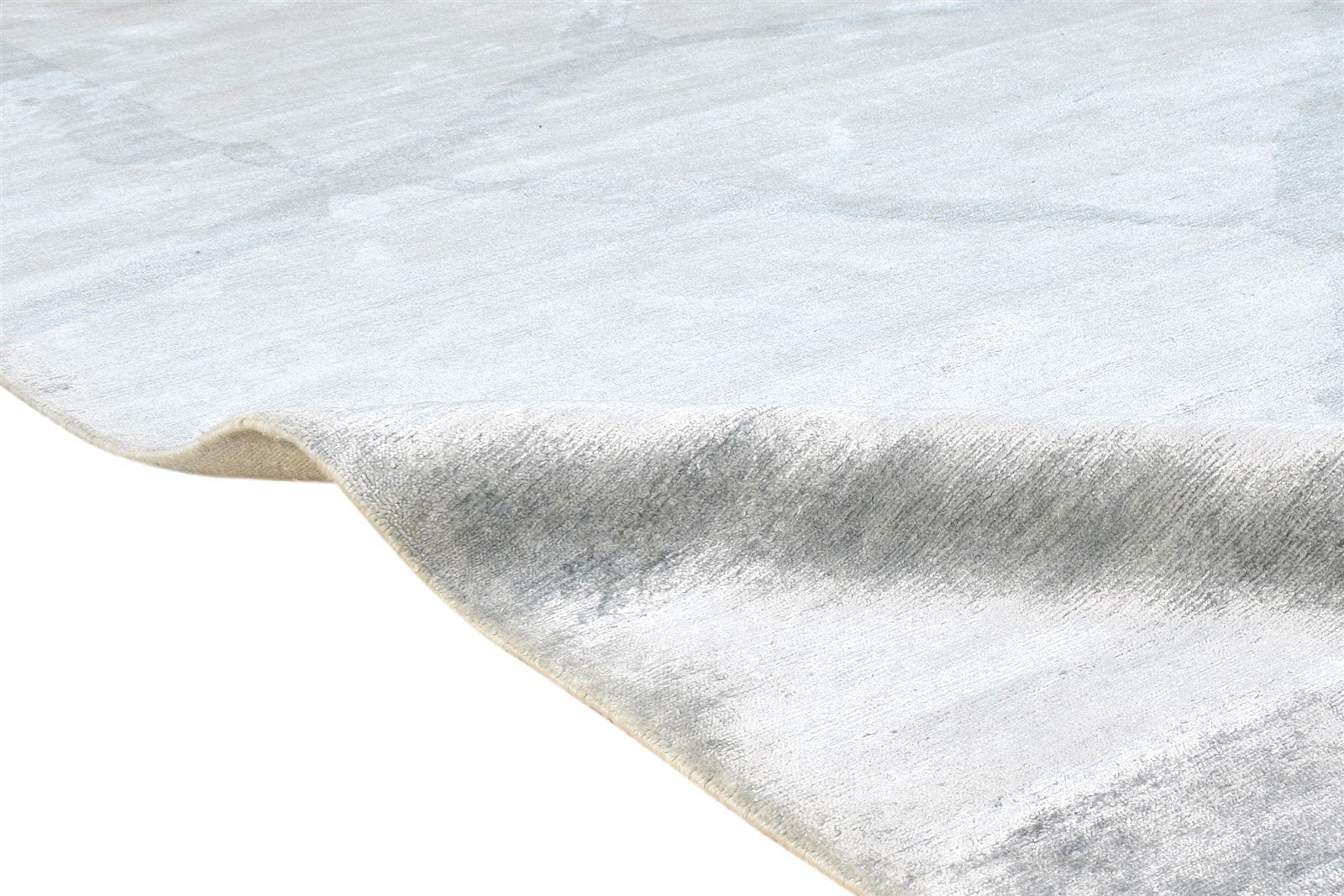 6' X 9' Rug Silk Grey Modern Hand Knotted American Abstract Room Size Carpet Area Rug