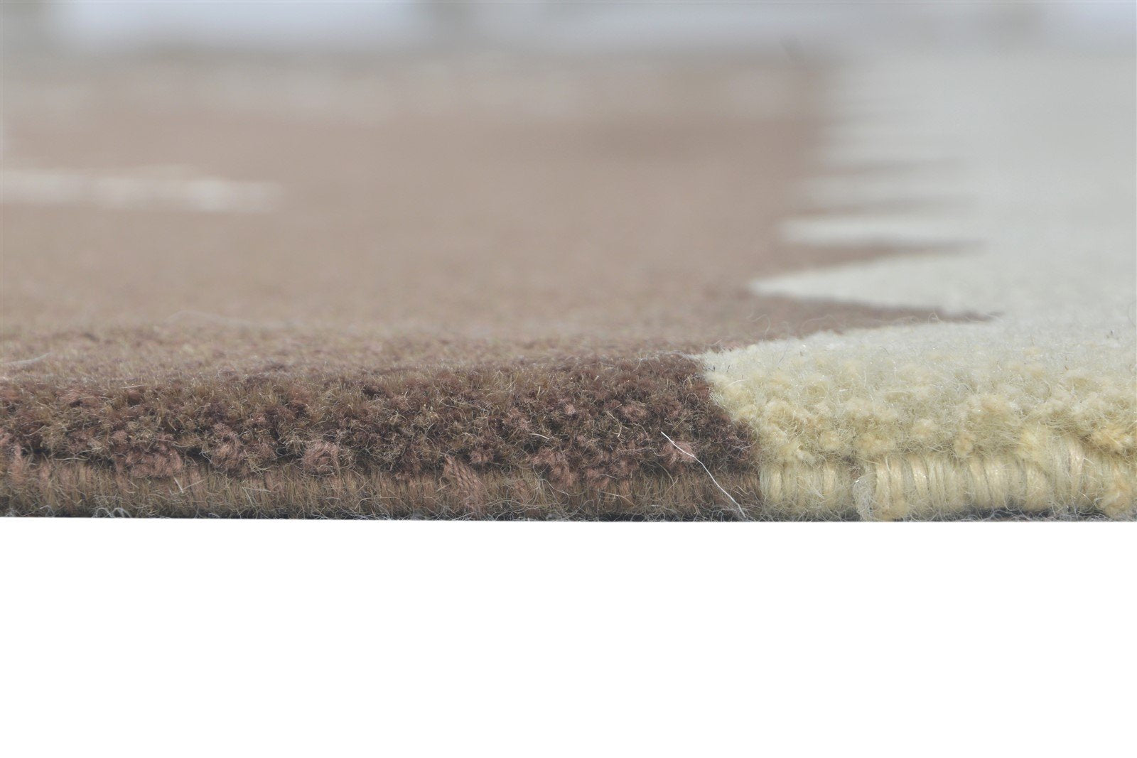Hand Knotted Brown Silk Rug 6' X 8' Modern French Floral Room Size Carpet Area Rug
