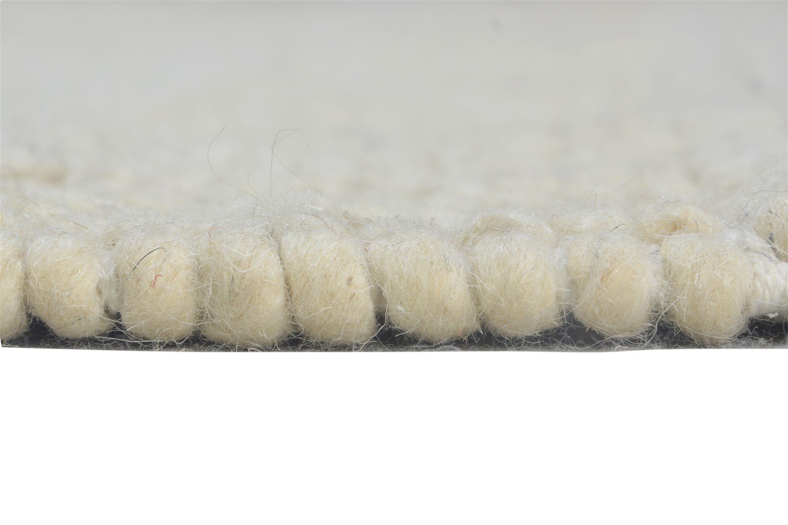 Wool Cream Rug 5' X 8' Modern Hand Woven Scandinavian Nordic Room Size Carpet Area Rug