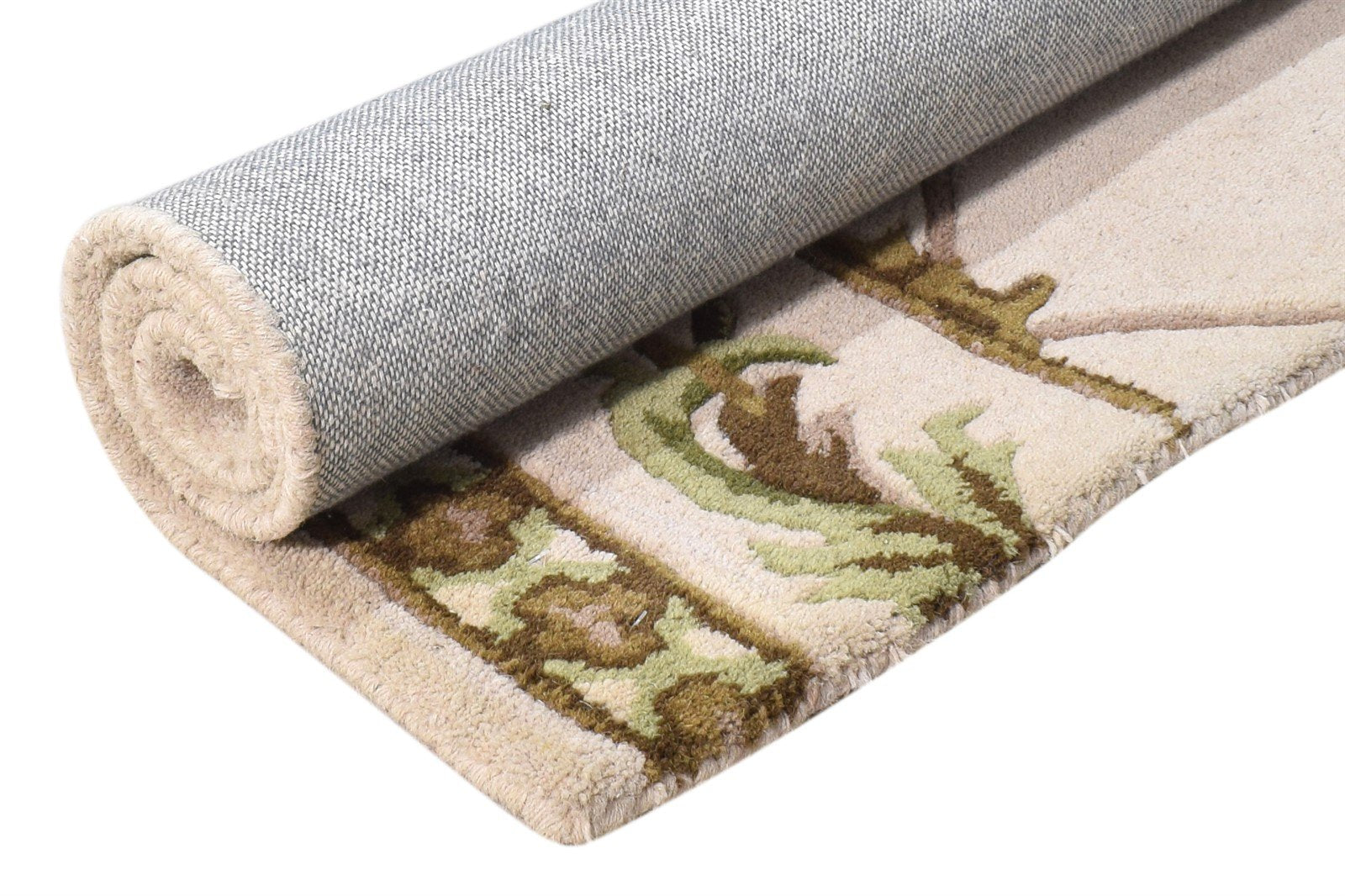 Hand Tufted Cream Wool Rug 2' X 3' Persian Abbuson Oriental Small Carpet Area Rug