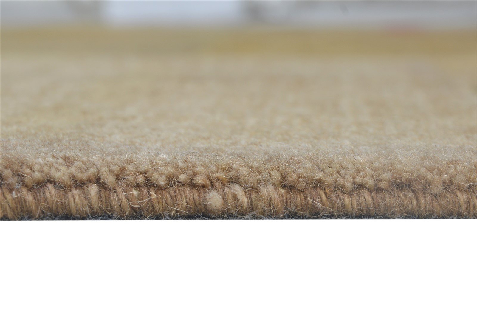 Hand Knotted Brown Wool Rug 6' X 9' Modern European Circles Room Size Carpet Area Rug