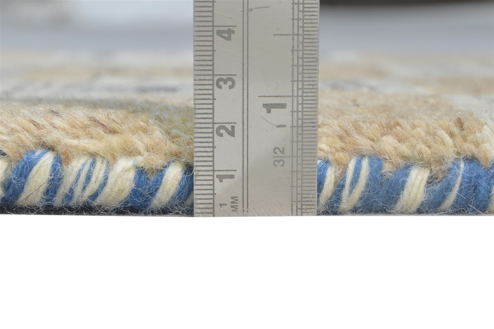2' X 2' Rug Wool Beige Southwestern Hand Knotted Gabbeh Tribal Small Carpet Area Rug