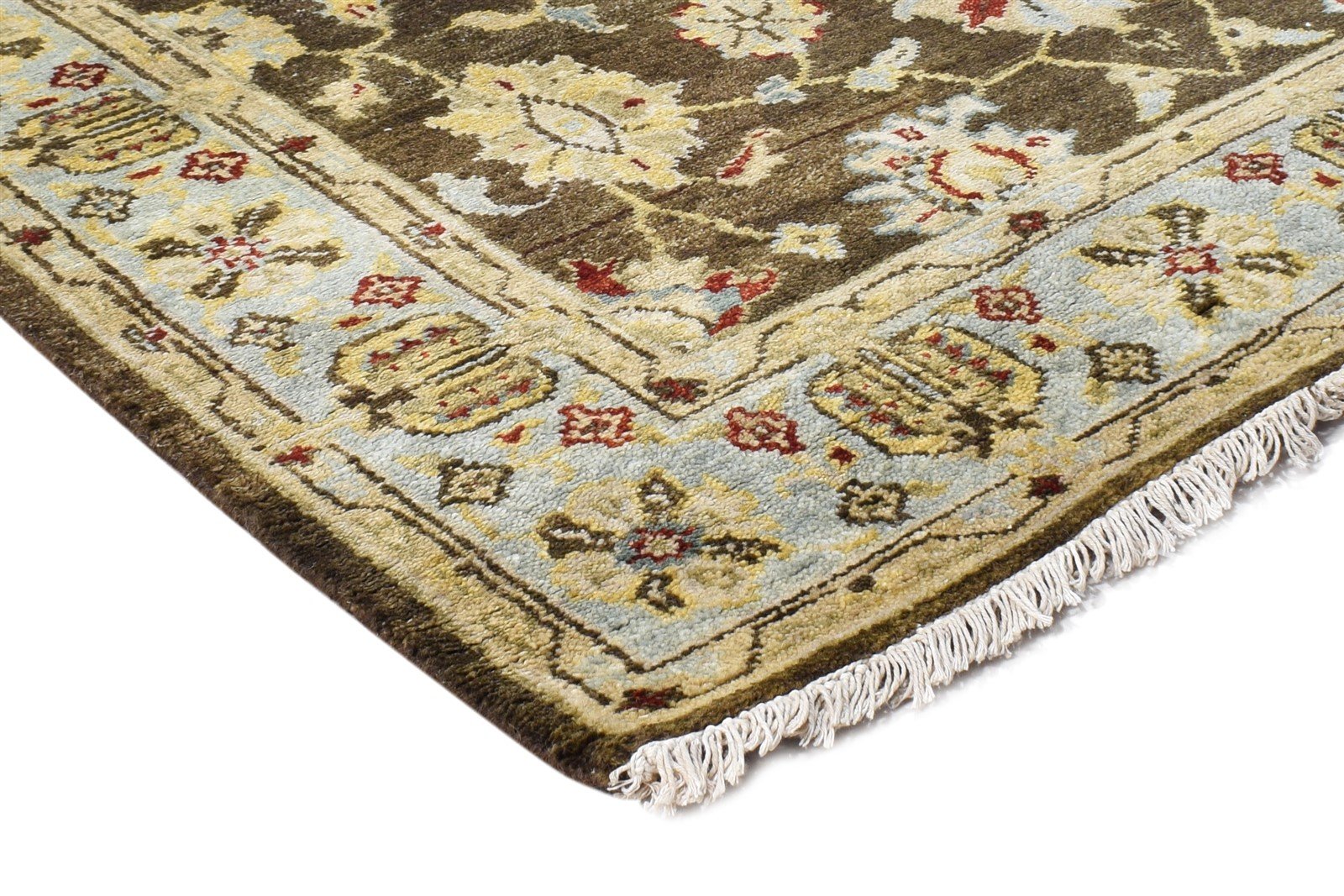 4' X 6' Rug Wool Brown Persian Hand Knotted Oushak Oriental Room Size Carpet Area Rug