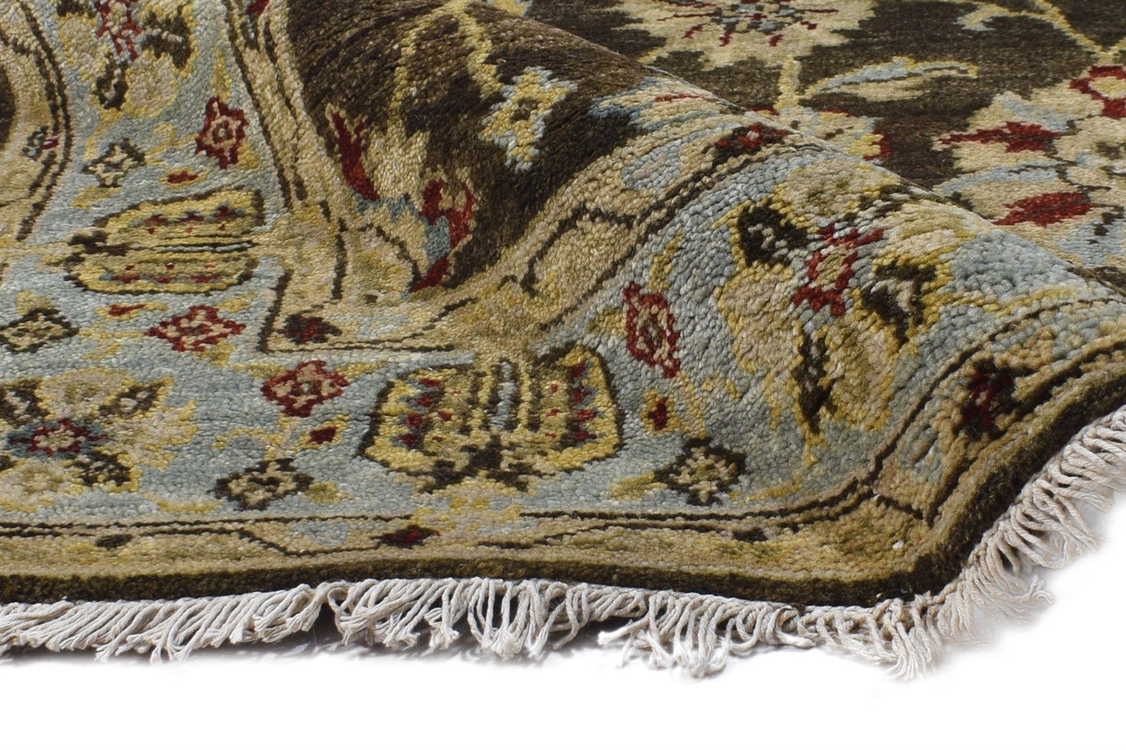 4' X 6' Rug Wool Brown Persian Hand Knotted Oushak Oriental Room Size Carpet Area Rug