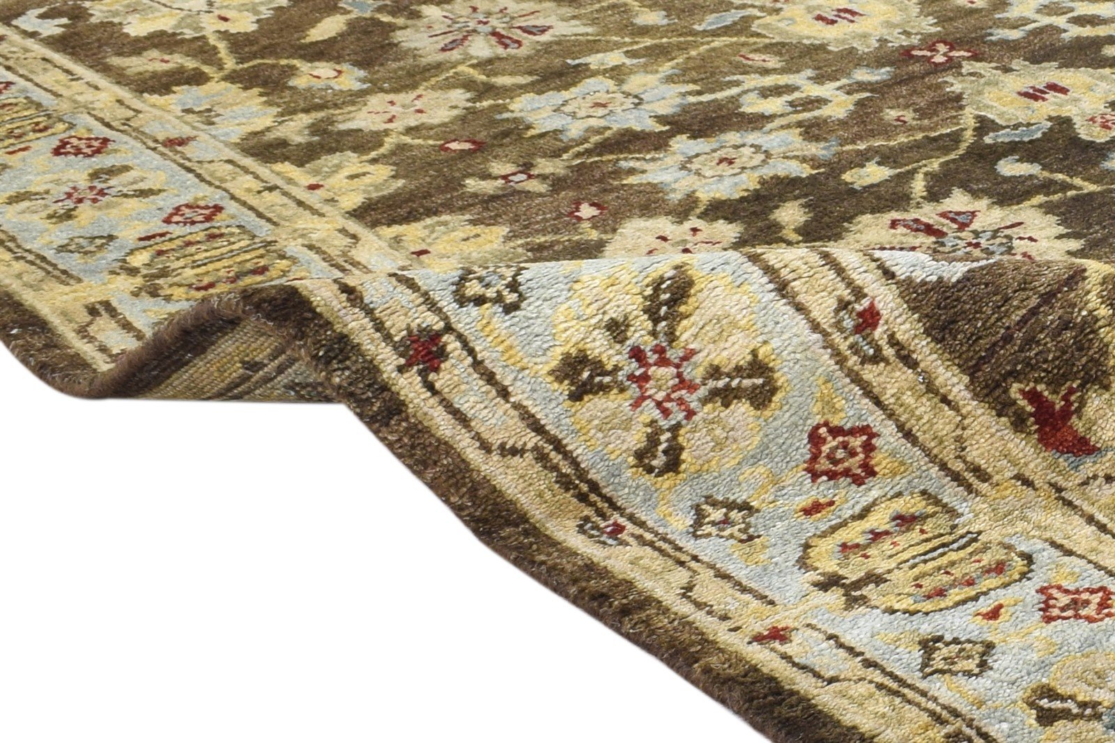 4' X 6' Rug Wool Brown Persian Hand Knotted Oushak Oriental Room Size Carpet Area Rug