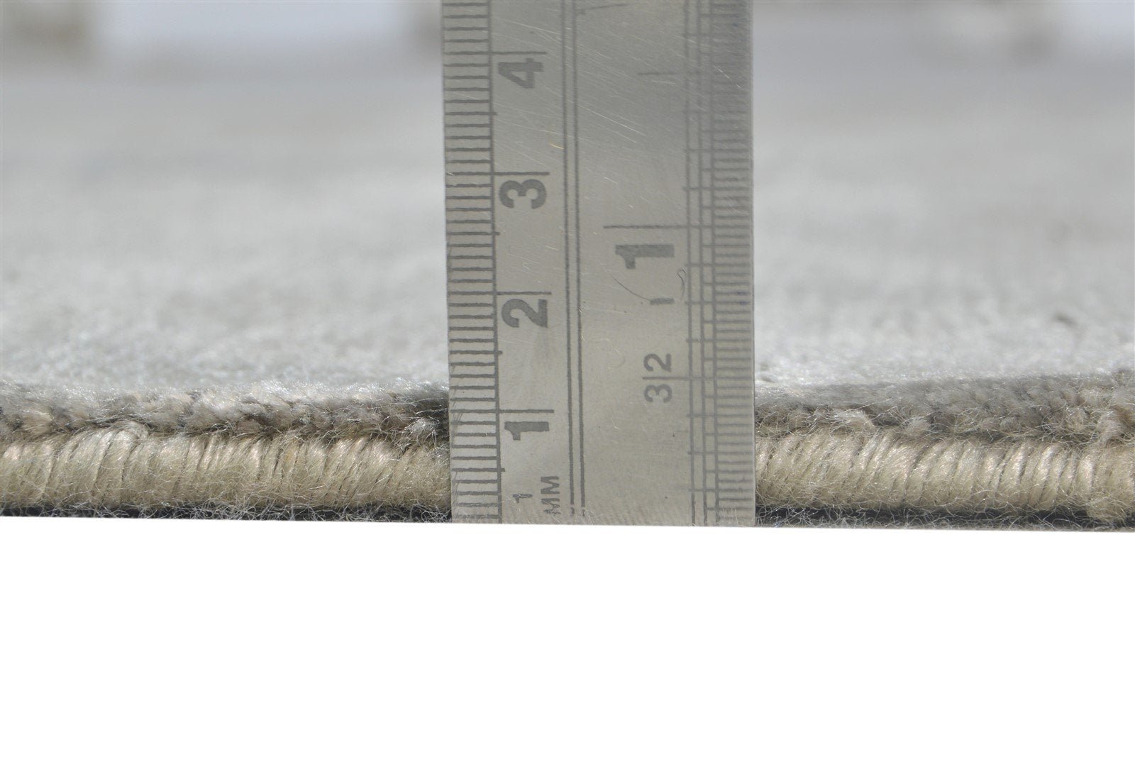 Silk Grey Rug 4X5 Modern Hand Knotted Scandinavian Abstract Room Size Carpet Area Rug