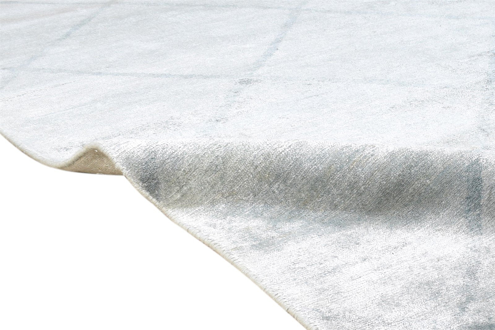 Grey Silk Rug 6' X 9' Modern Hand Knotted Moroccan Diamond Room Size Carpet Area Rug