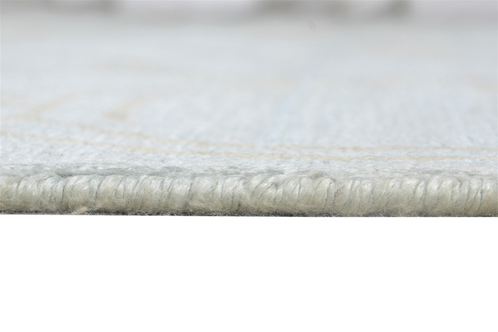 Silk Grey Rug 6' X 9' Modern Hand Knotted European Circles Room Size Carpet Area Rug