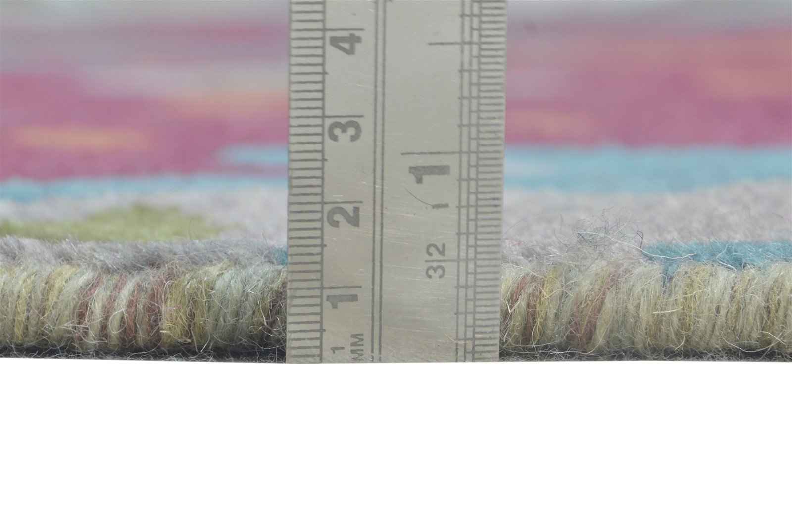 Hand Knotted Purple Wool Rug 6' X 9' Modern American Abstract Room Size Carpet Area Rug