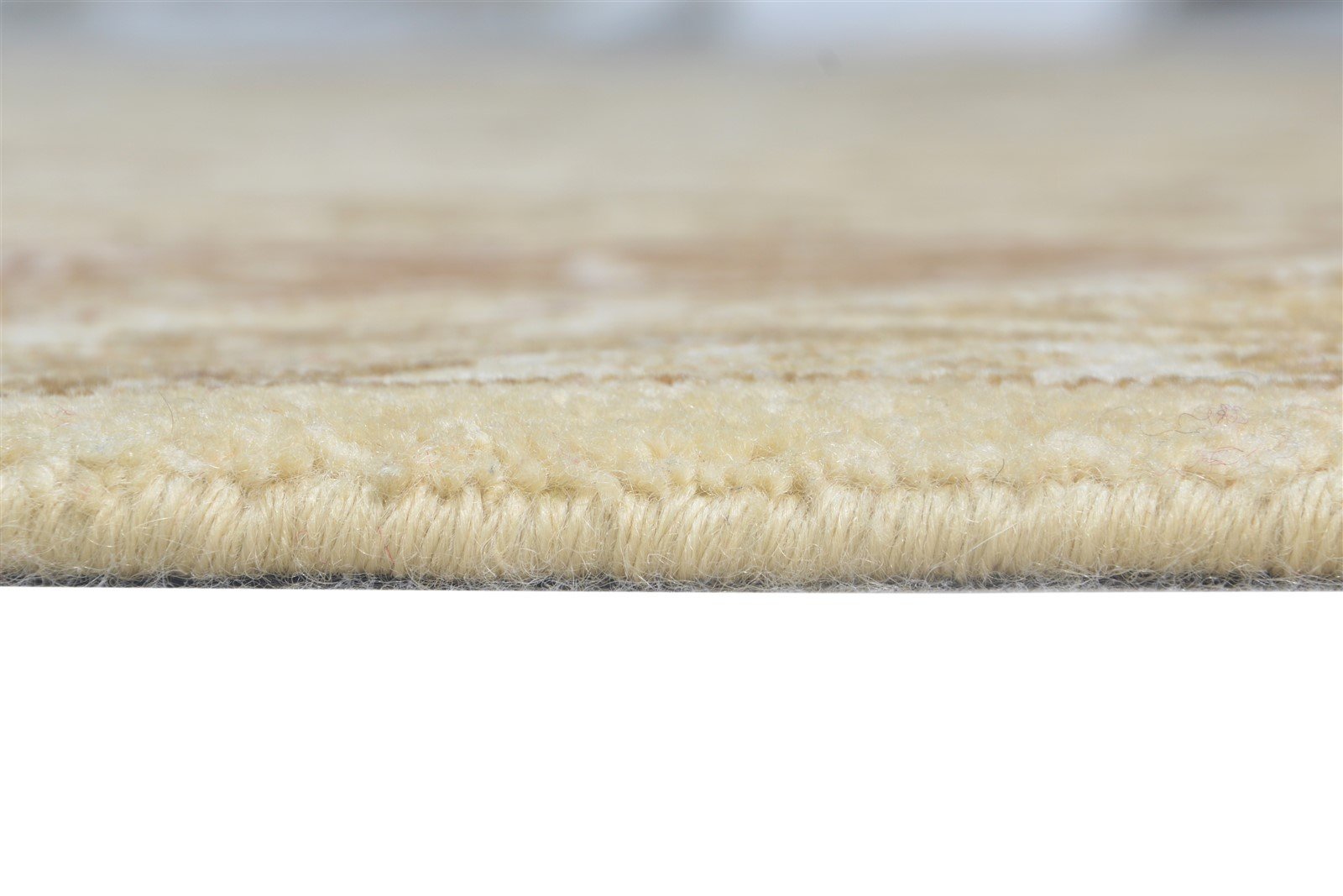 Beige Wool Rug 6' X 8' Persian Hand Knotted Agra Oriental Room Size Carpet Area Rug