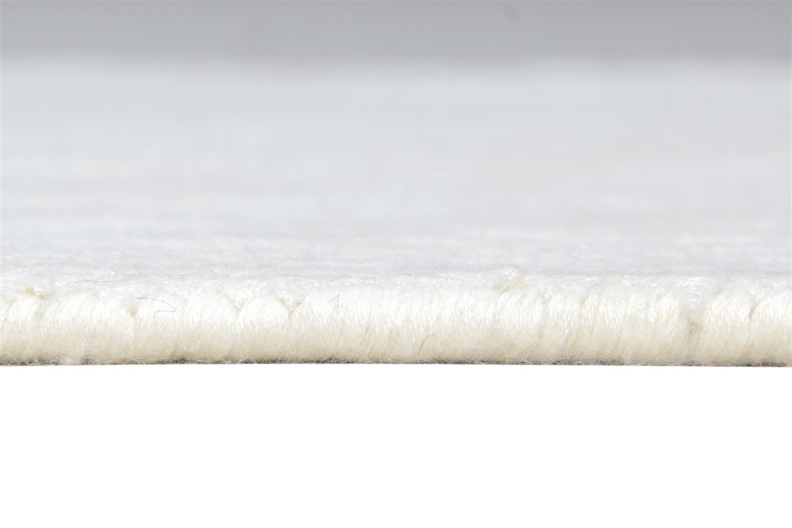Off-White Silk Rug 2' X 3' Modern Handloom Scandinavian Solid Small Carpet Area Rug
