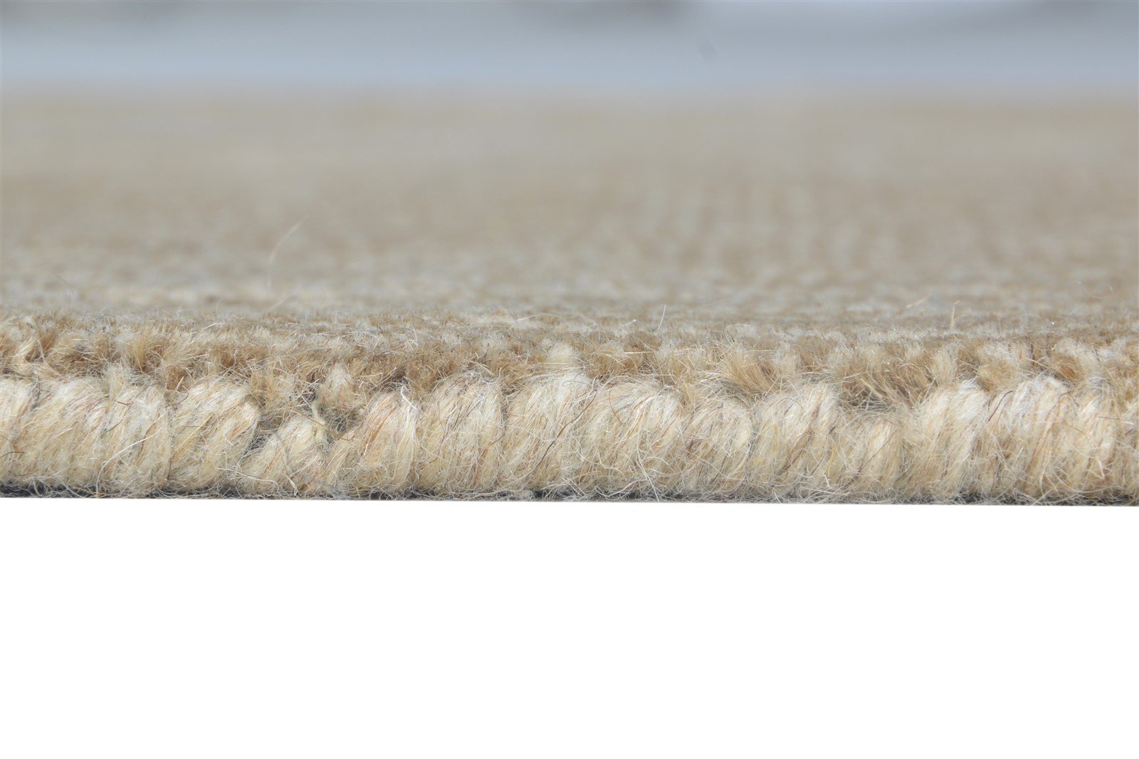 Brown Wool / Jute Rug 2' X 3' Modern Handloom Scandinavian Abstract Small Carpet Area Rug